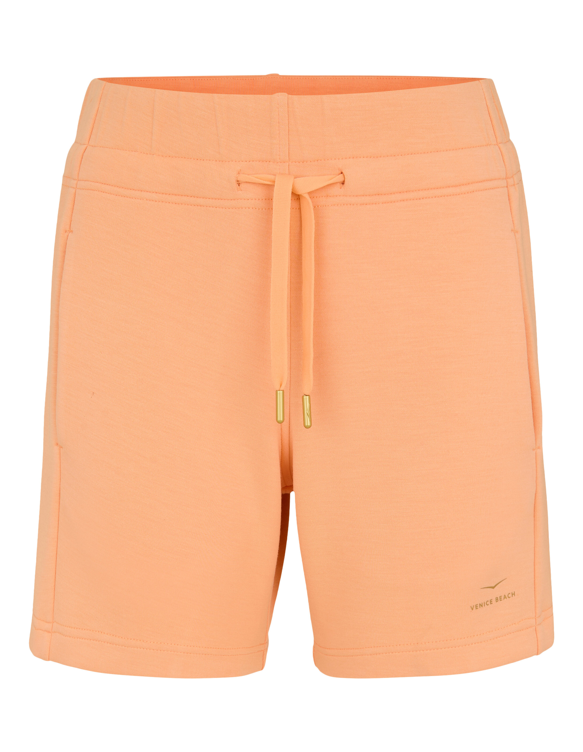 Pfirsichfarbene Hayley-Shorts von Venice Beach mit Kordelzug in der Taille für Freizeitkleidung.