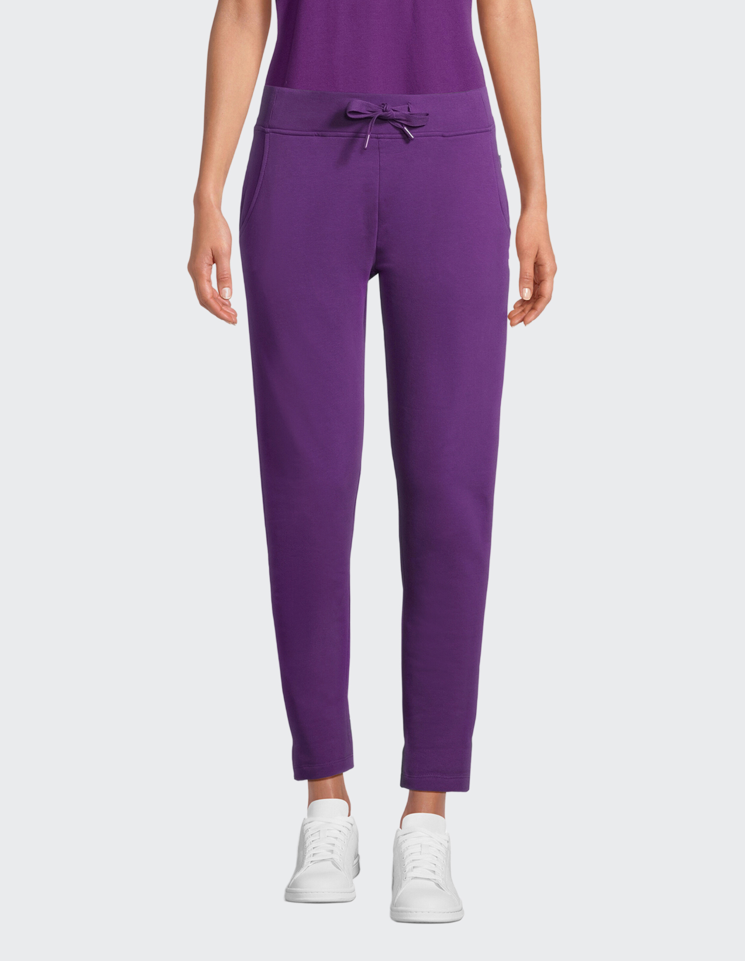 Lilafarbene Jogginghose „Venice Beach Sherly“ mit Kordelzug in der Taille für gemütliche Freizeitkleidung.