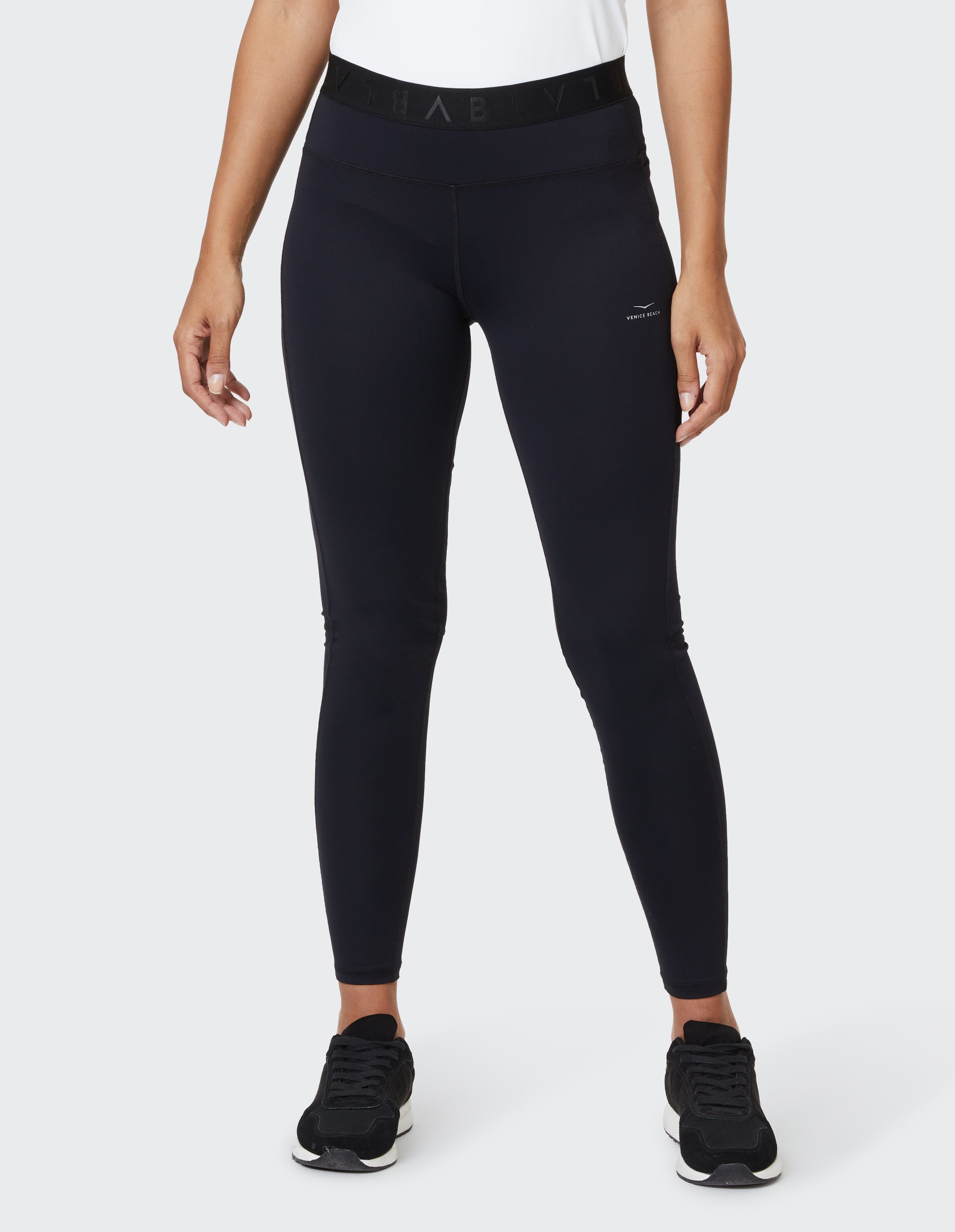 Schwarze Alvina-Leggings von Venice Beach für Freizeitkleidung und bequemes Faulenzen.