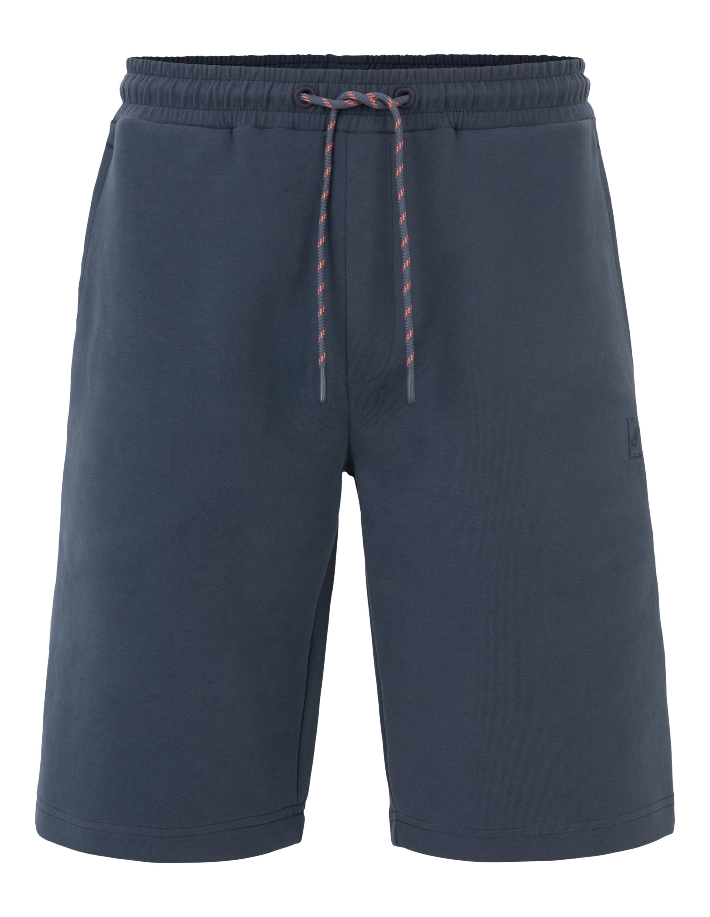 Dunkelblaue ELBSAND lässige Lounge-Shorts mit elastischem Kordelzug in der Taille.