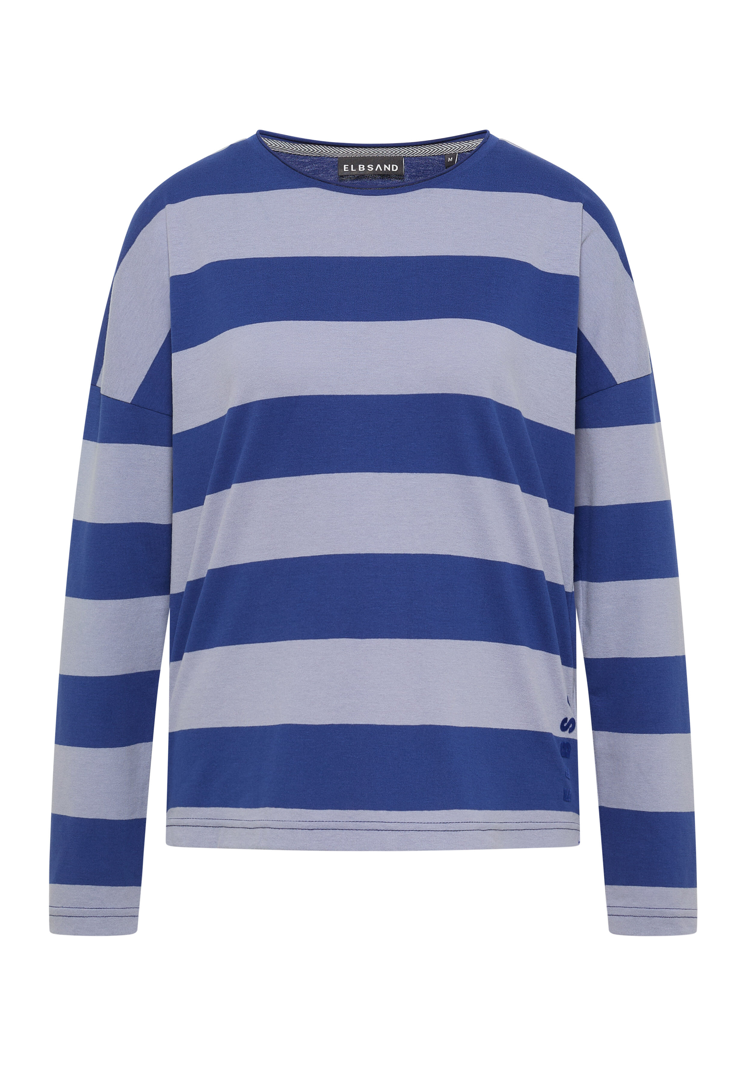 ELBSAND Langarmshirt in Blau und Hellblau gestreift für lässigen, bequemen Tragekomfort.