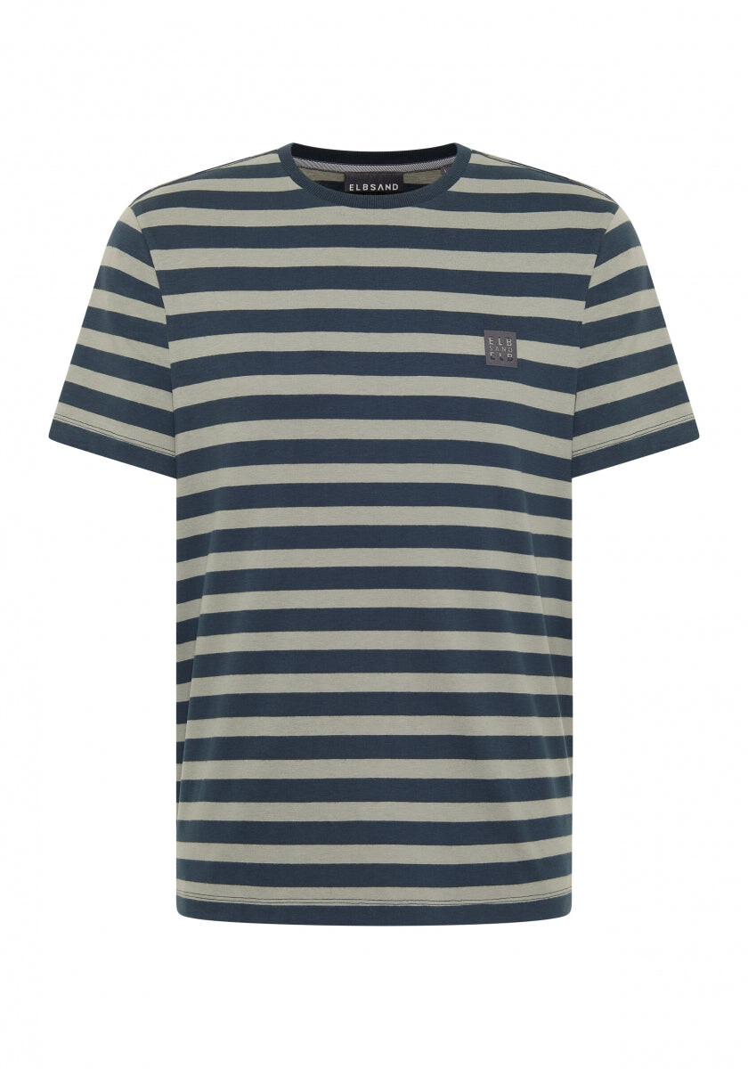 Noe T-Shirt loose fit von Elbsand in Midnight + Stone STRIPE