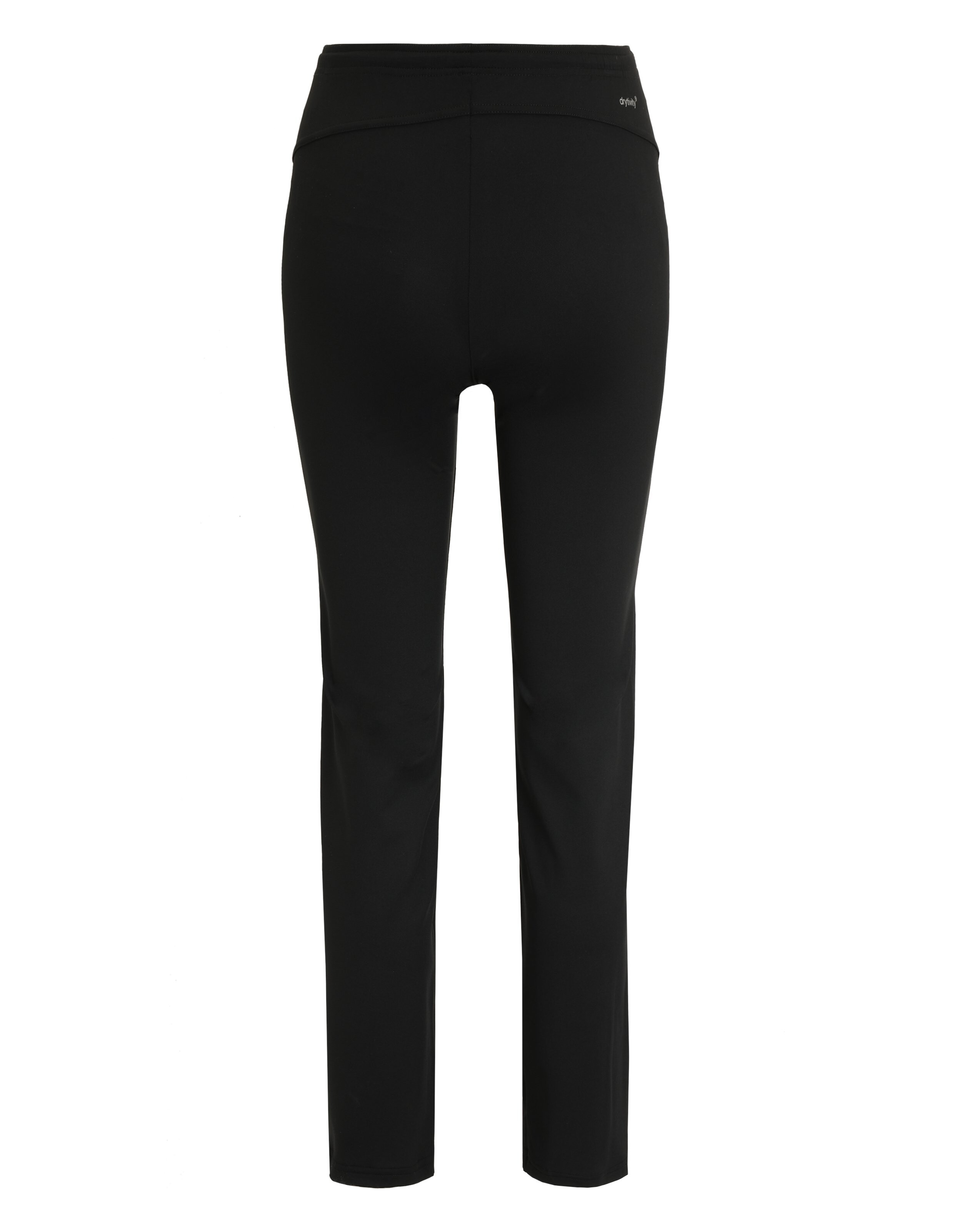 Schwarze Freizeithose mit schlankem Design, ideal für bequemes Tragen im Alltag.