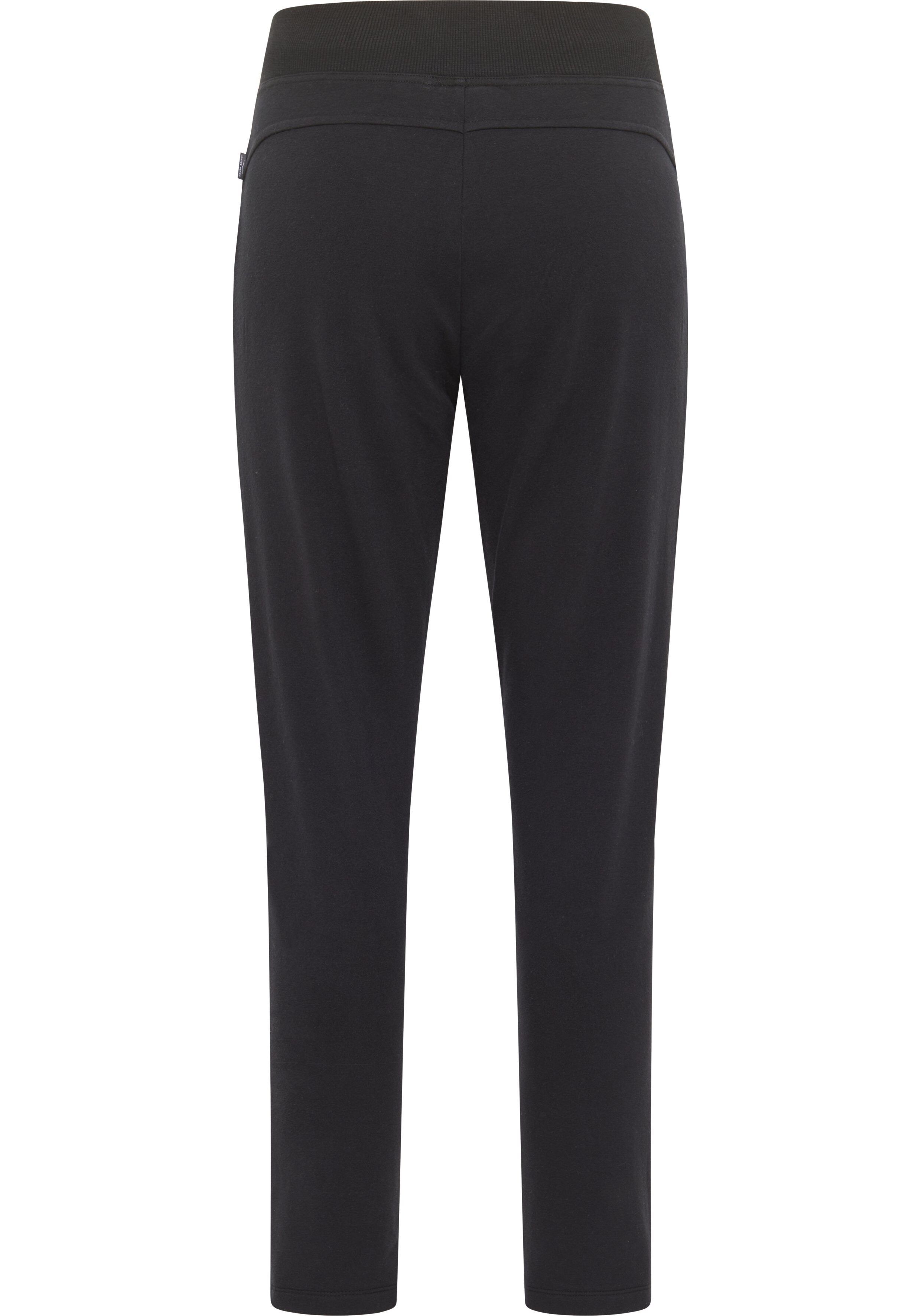 Schwarze Freizeithose mit bequemem Bund, perfekt zum Faulenzen oder für Freizeitausflüge.