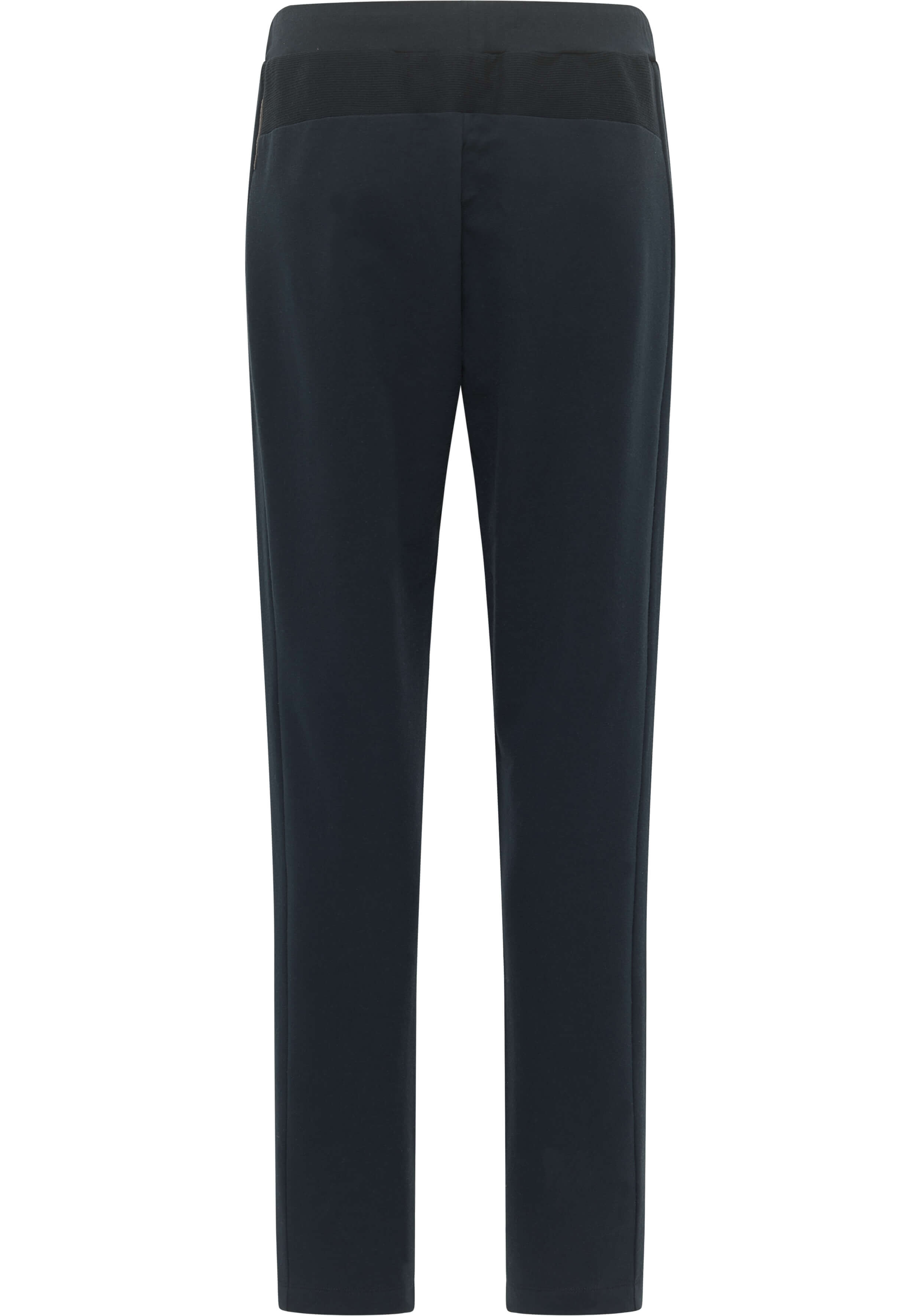 Schwarze, lässige Loungehose mit bequemem Gummibund für den Alltag.