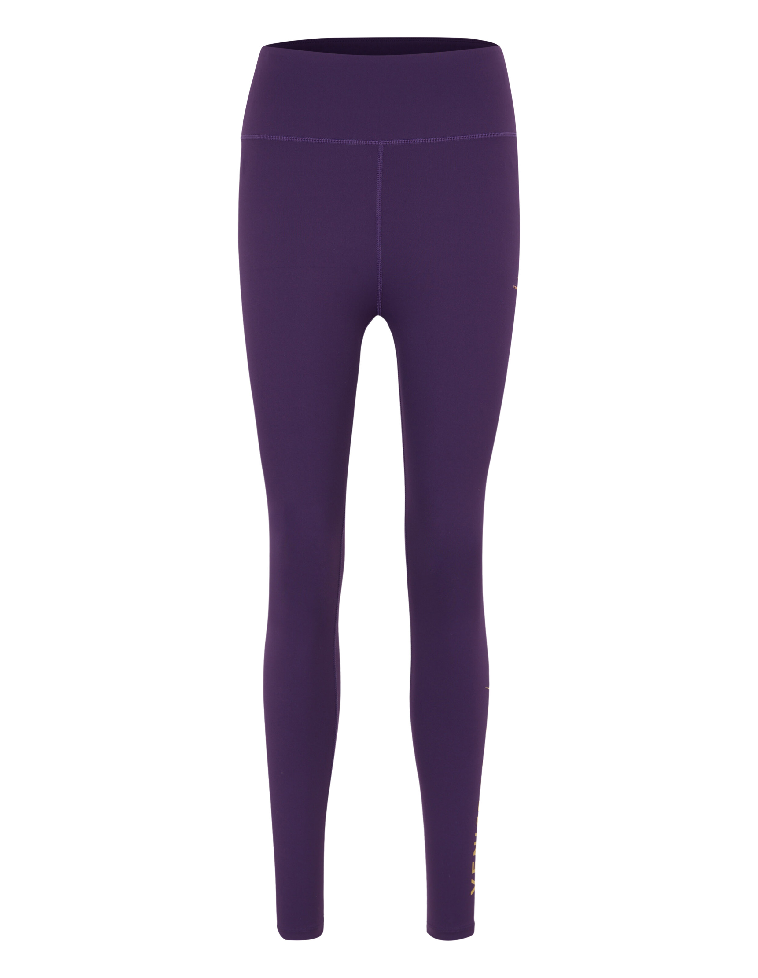 Lilafarbene Leggings mit hohem Bund und schlanker Passform, ideal für Freizeitkleidung.