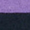 Nahaufnahme eines kuscheligen Stoffes in Lila und Marineblau, ideal für Freizeitkleidung.