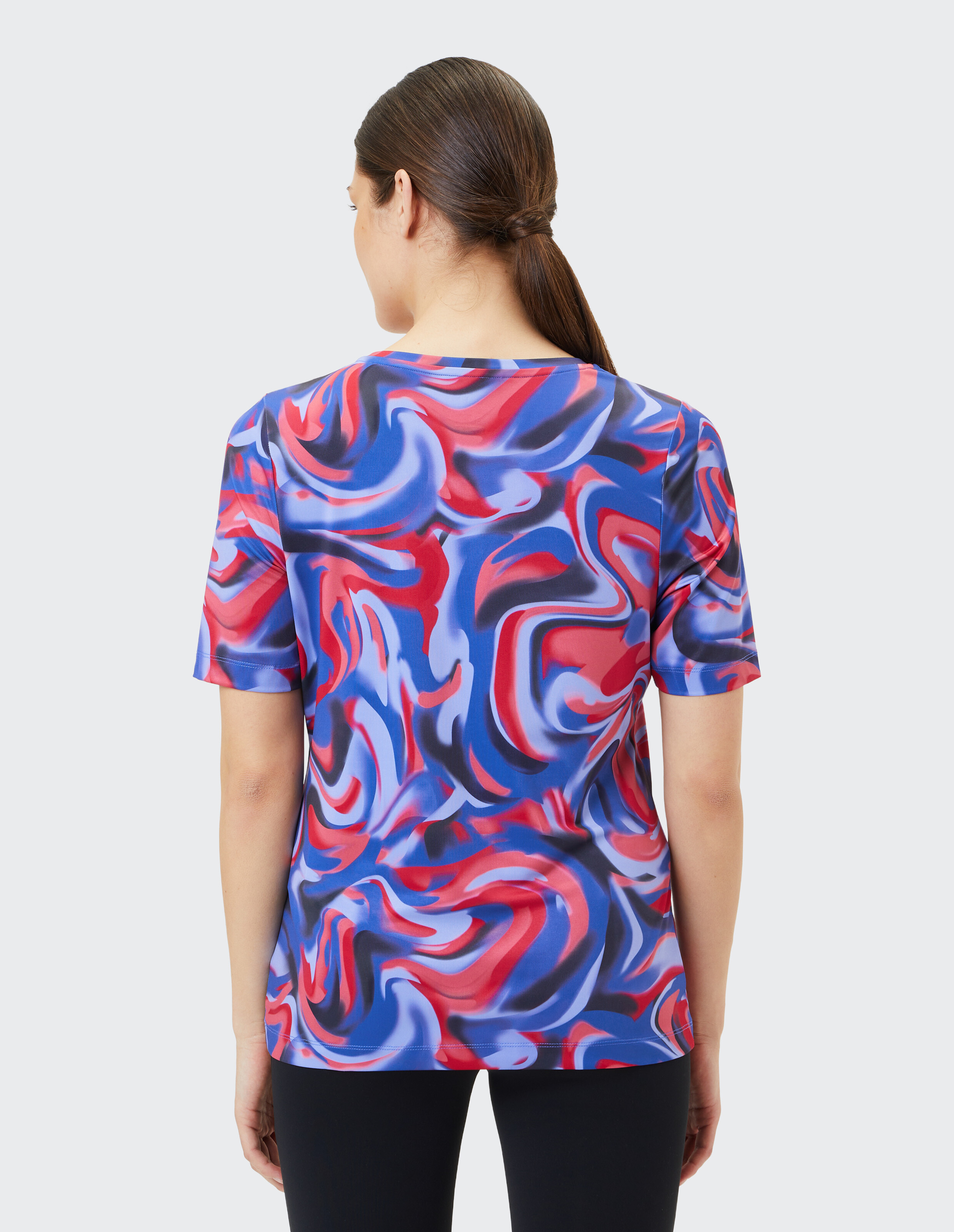 T-Shirt IRINA von JOY sportswear in cashmere blue print