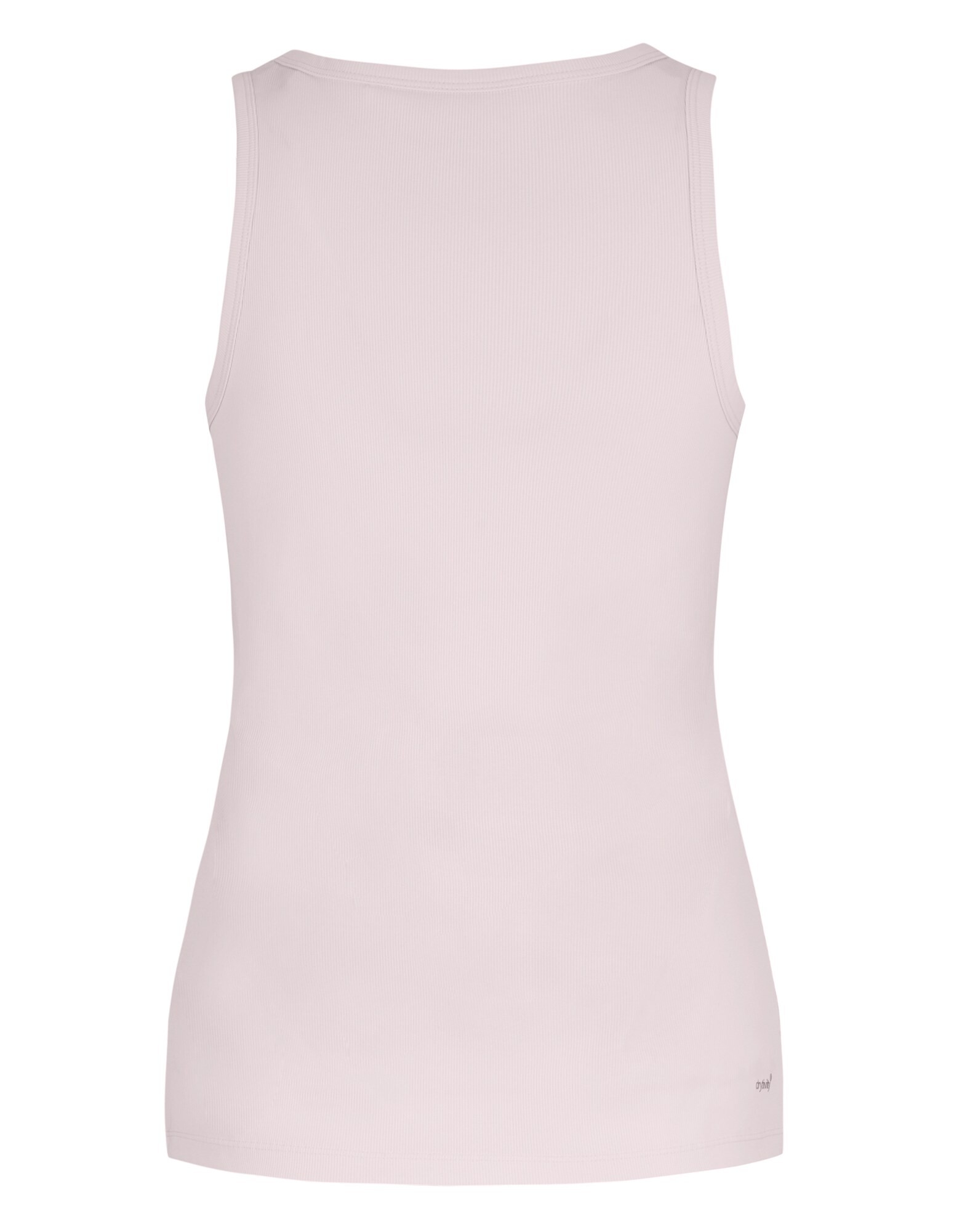 Hellrosa geripptes Tanktop, perfekt für Freizeitkleidung und Lagenlook.