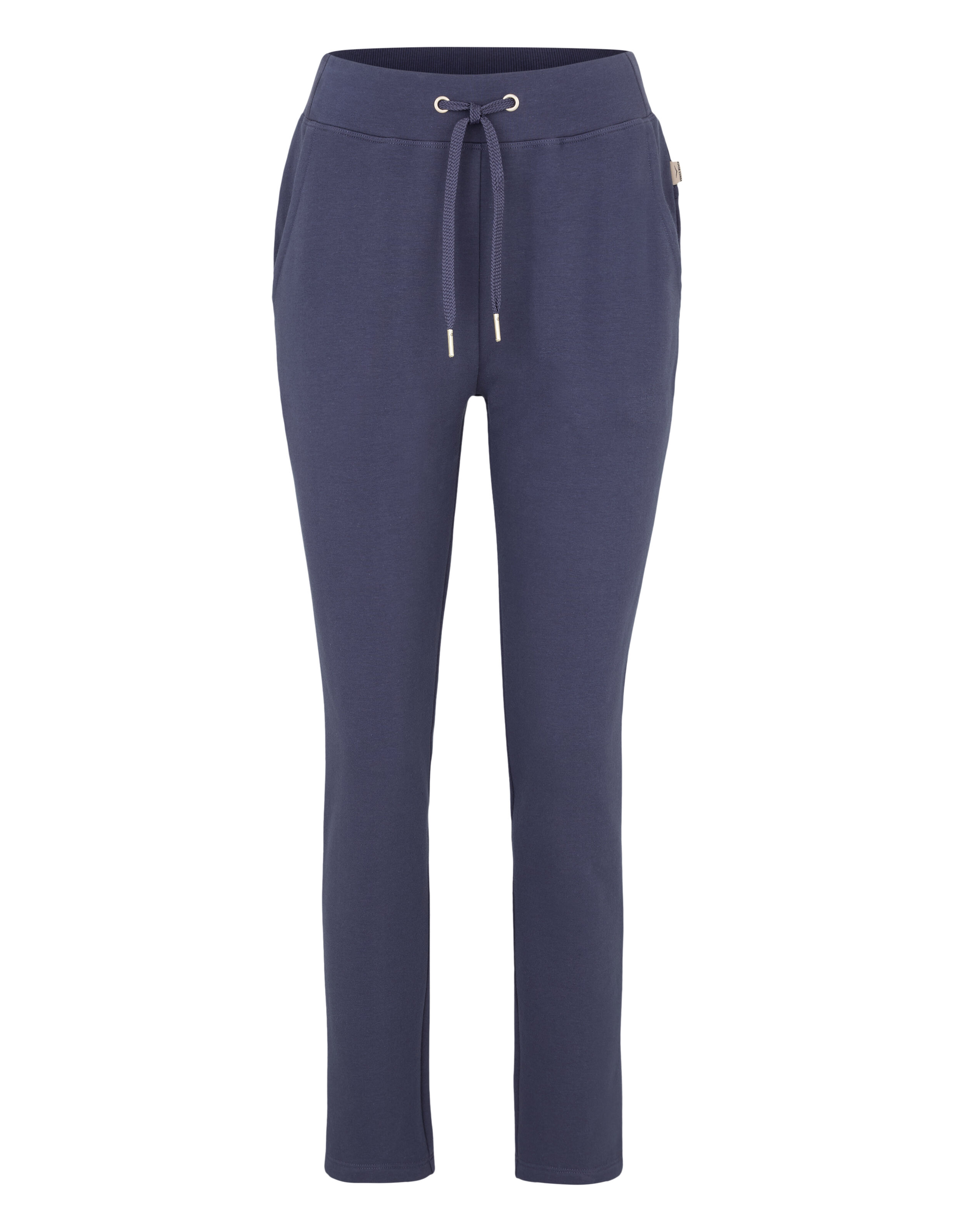 Dunkelblaue, lässige Jogginghose „Sherly“ von Venice Beach mit Kordelzug in der Taille.