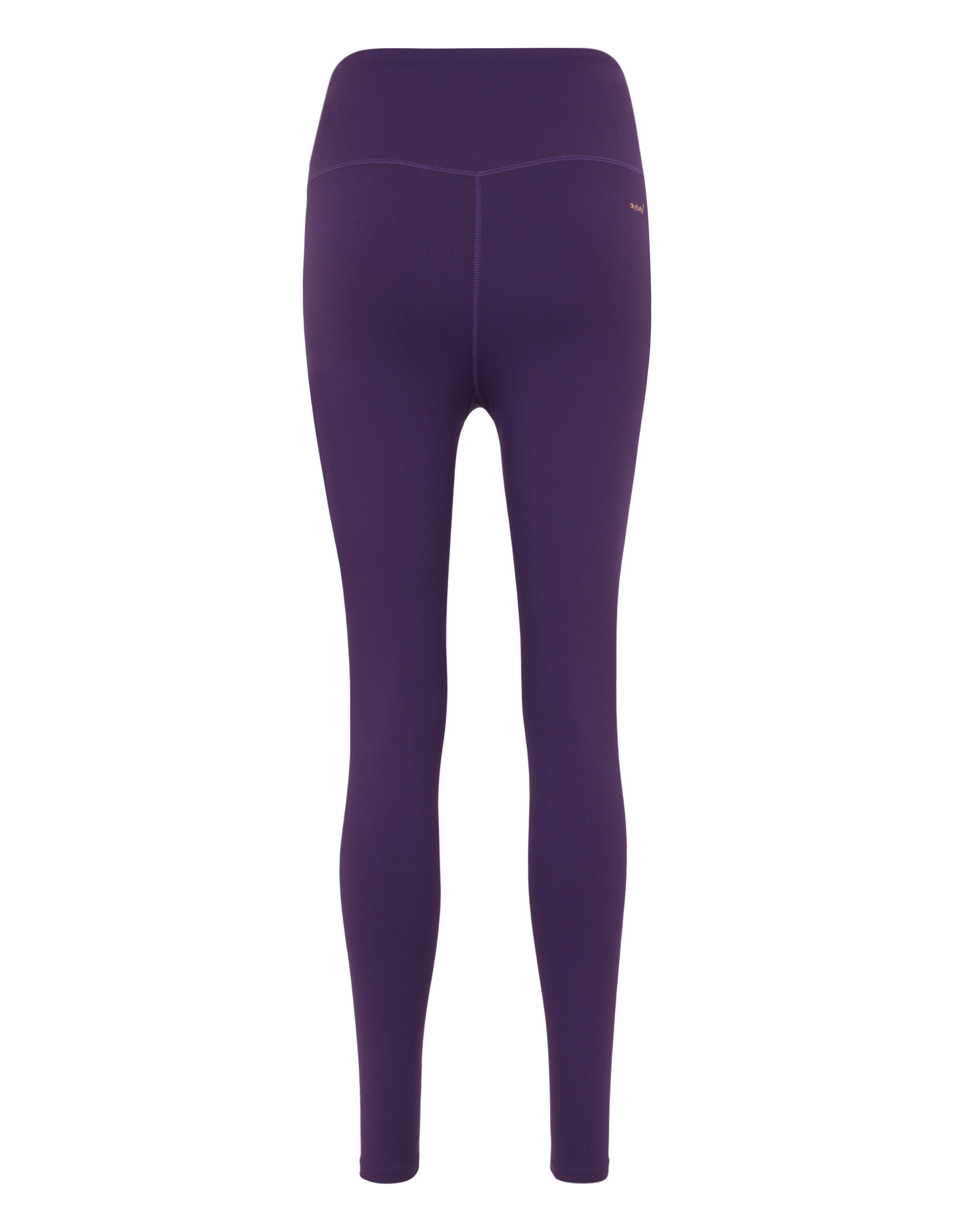 Lilafarbene Leggings mit hohem Bund und glatter Oberfläche, perfekt für Freizeitkleidung.