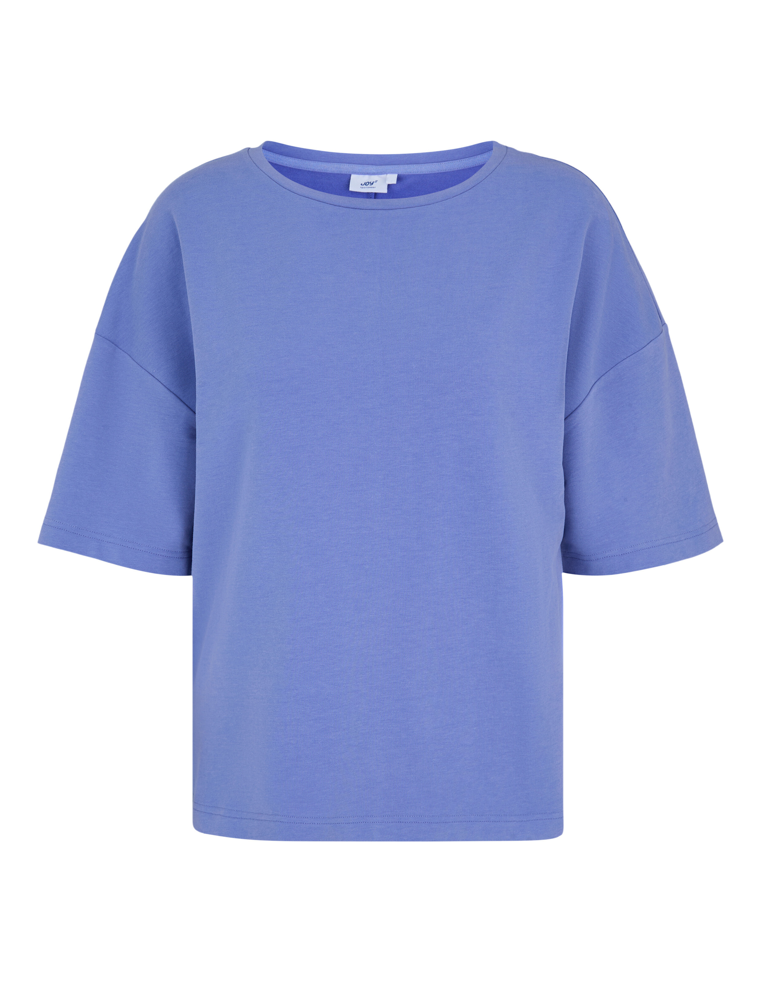 Gemütliches, blaues, übergroßes T-Shirt mit kurzen Ärmeln, perfekt für die Freizeit.