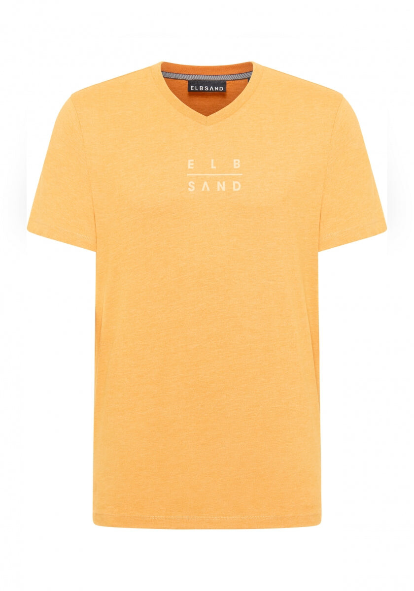 Ibbe T-Shirt regular fit von Elbsand in Cadmium Orange Melange