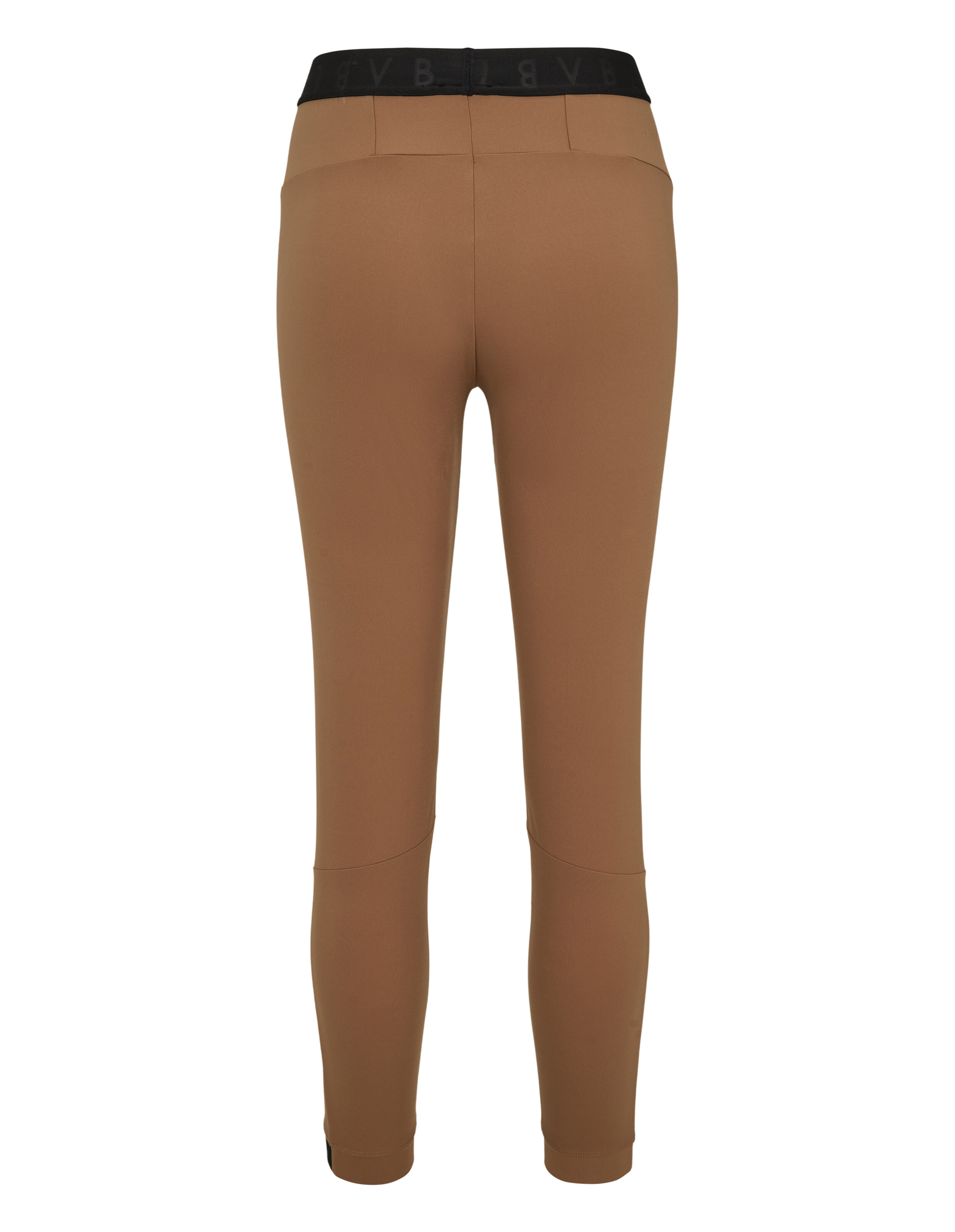 Braune 7/8-Freizeithose von Venice Beach mit schwarzem Gummibund.