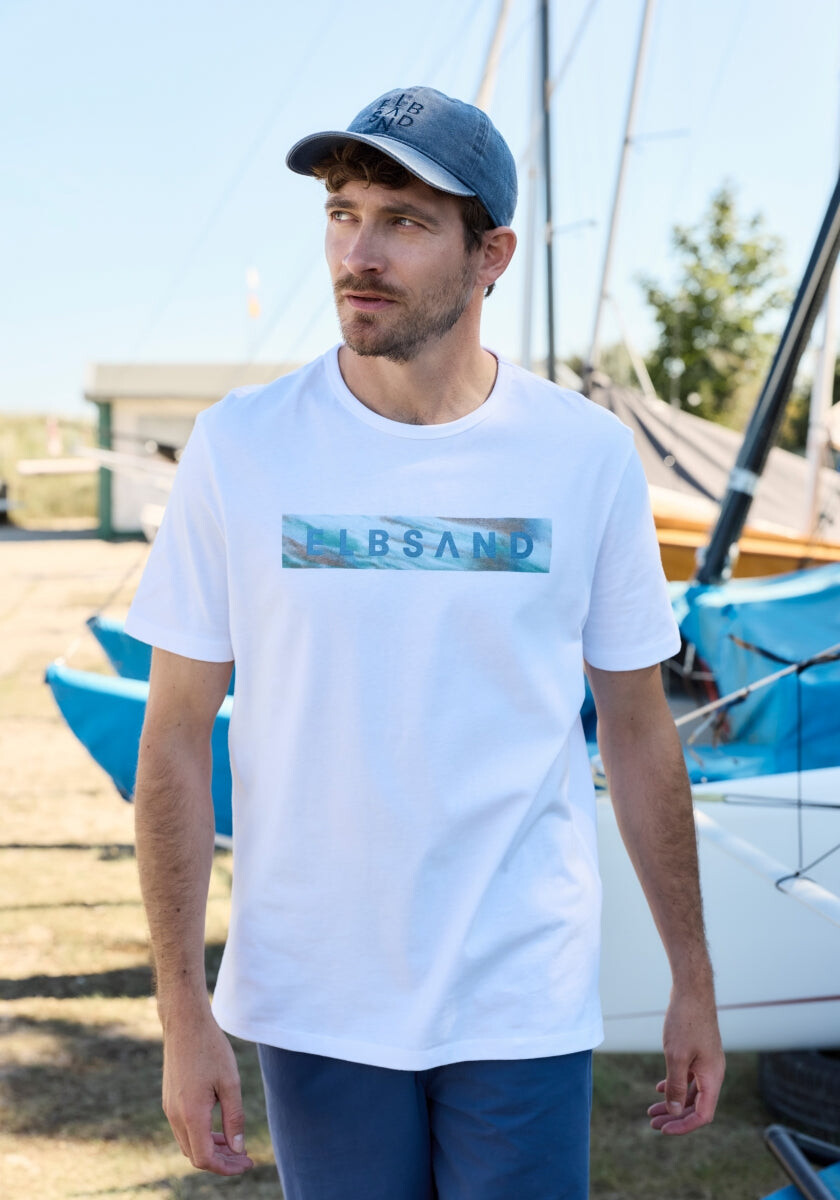 Jivin T-Shirt regular fit von Elbsand in Bright White