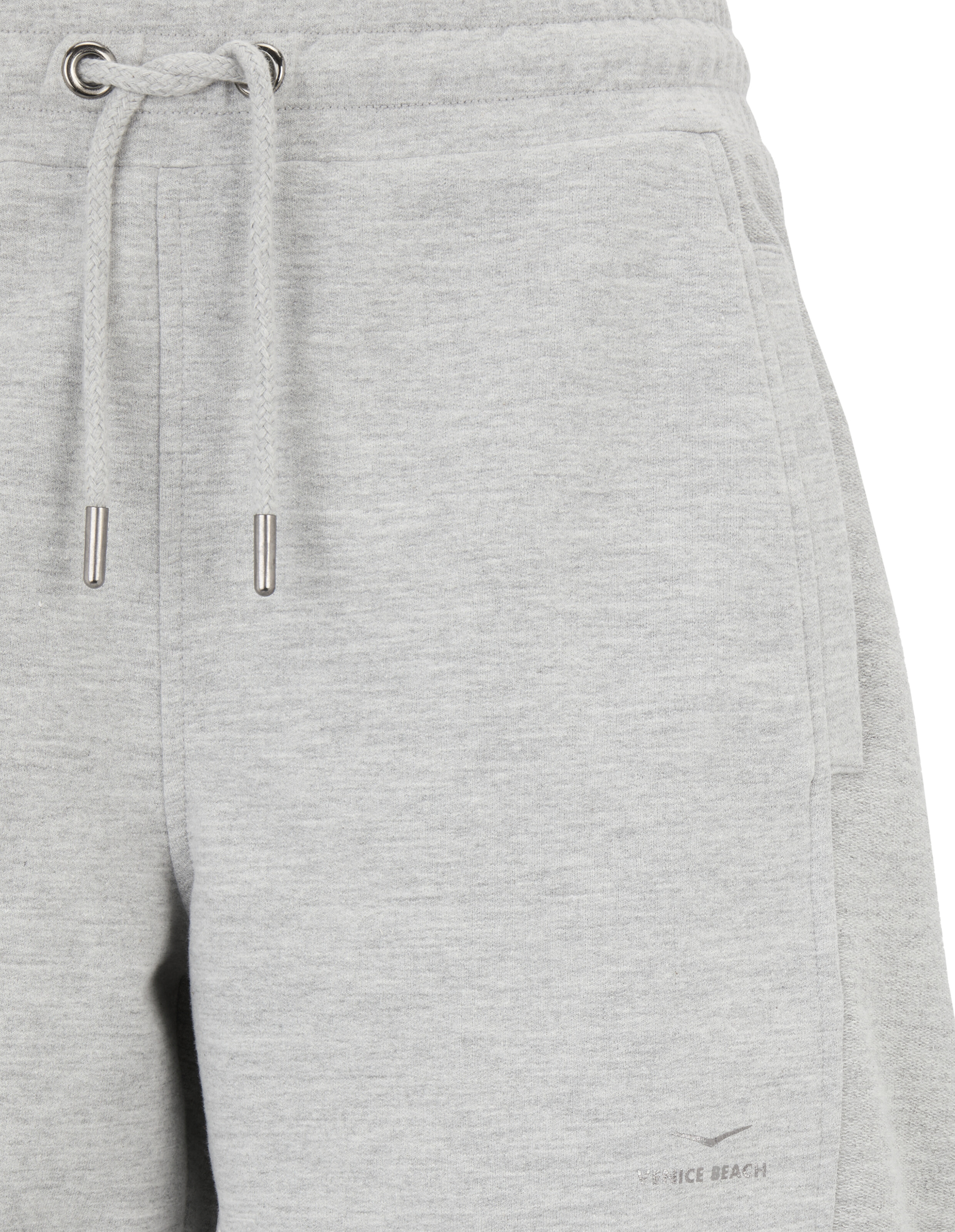 Hellgraue, gemütliche Lounge-Shorts mit verstellbarem Kordelzug in der Taille für Freizeitkleidung.