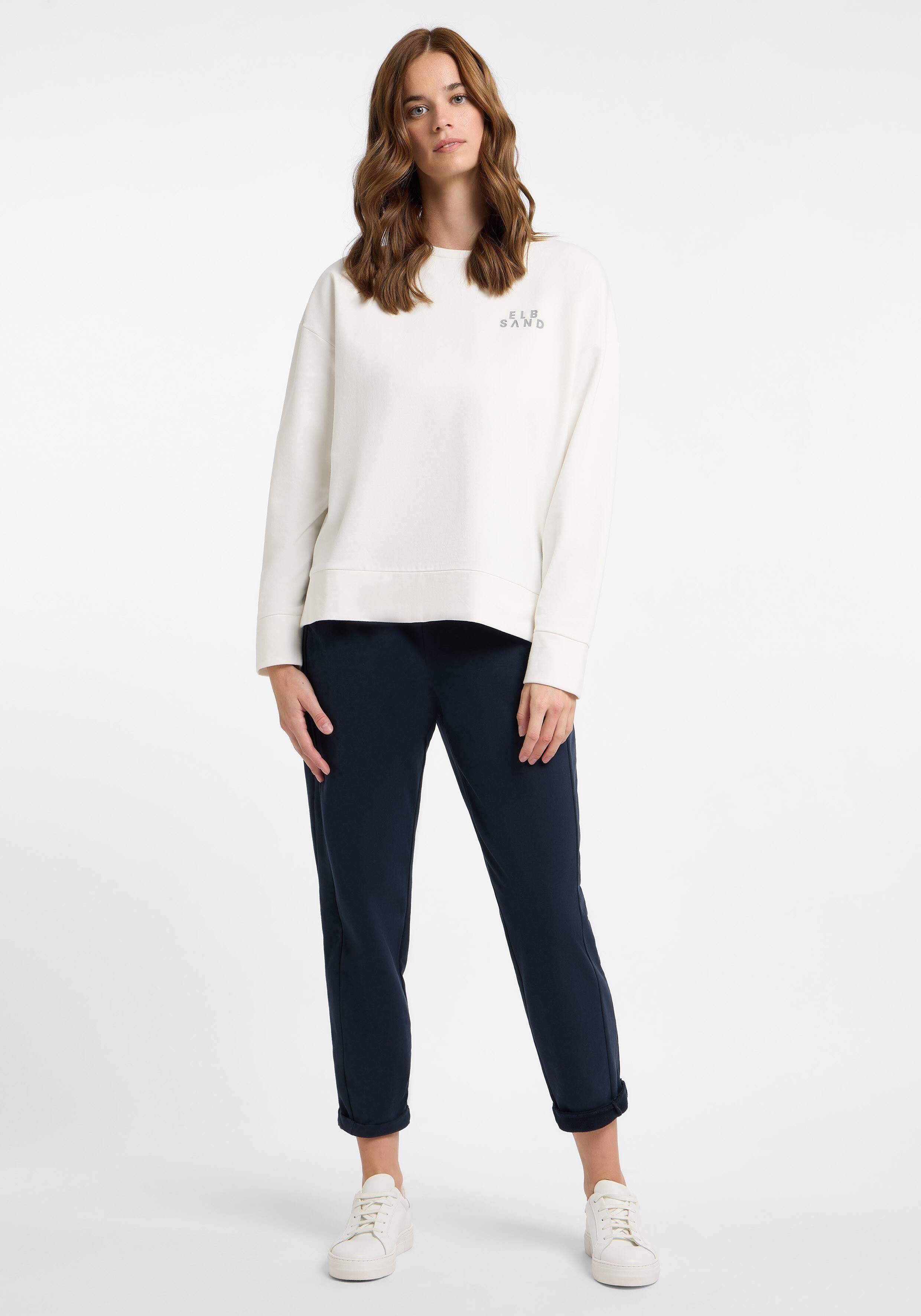 ELBSAND Tilla Sweatshirt Cloud White_coldwater
