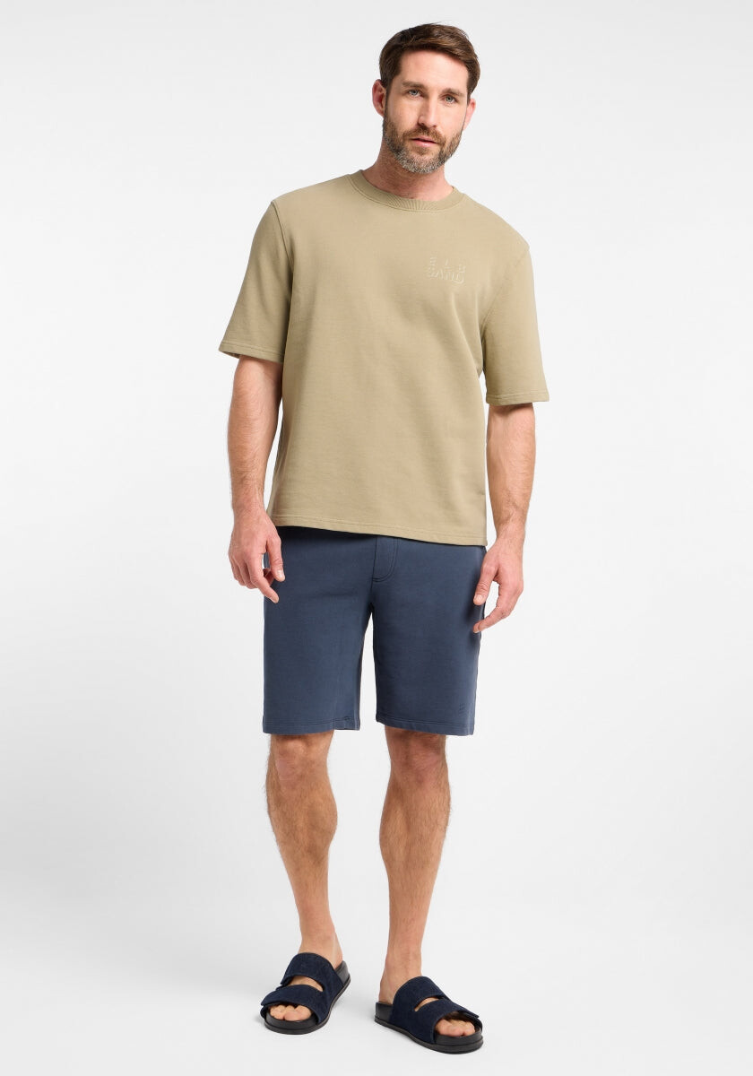 Daan T-Sweat regular fit von Elbsand in Desert Brown