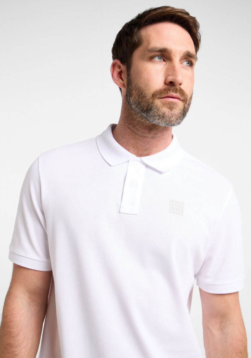 Holms Poloshirt regular fit von Elbsand in Bright White