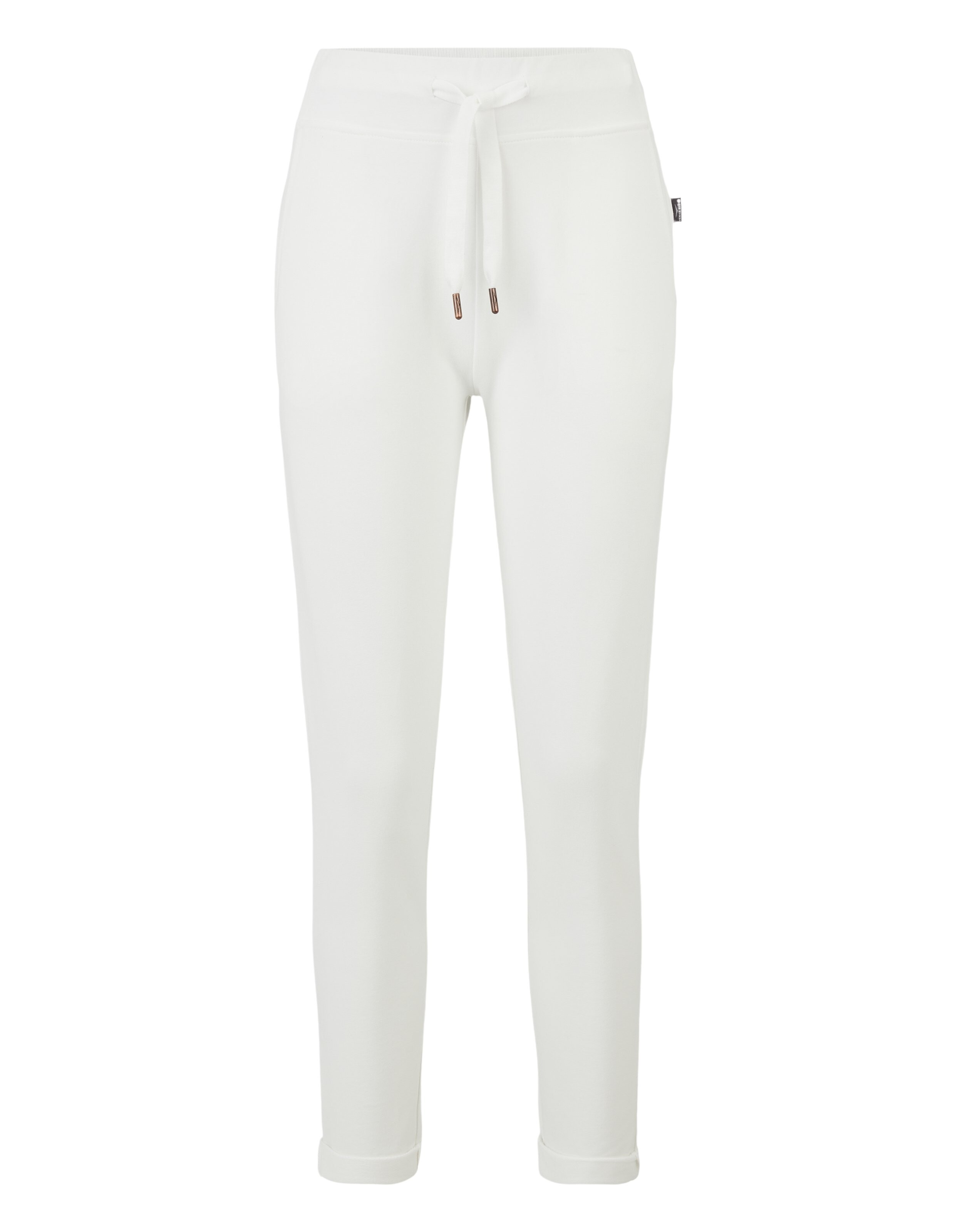 Weiße Jogginghose „Venice Beach Sherly“ mit Kordelzug in der Taille für gemütliche Freizeitkleidung.