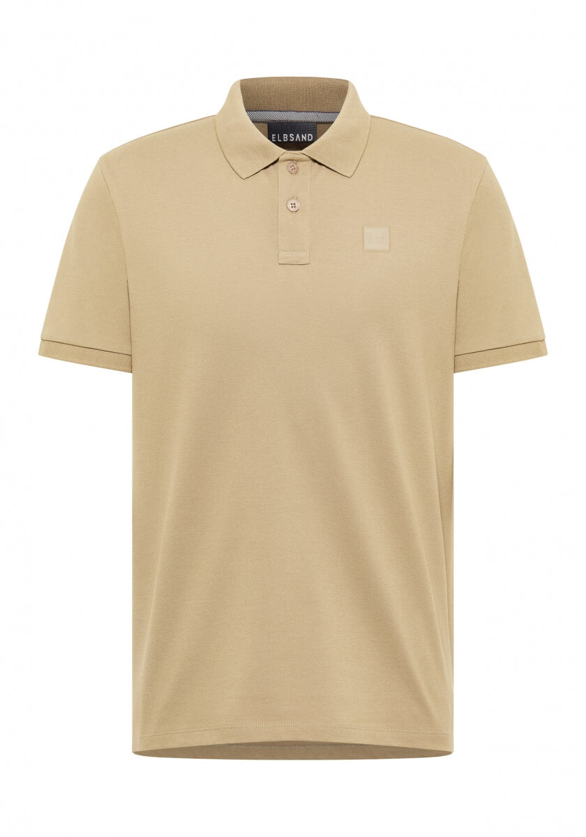 Holms Poloshirt regular fit von Elbsand in Desert Brown