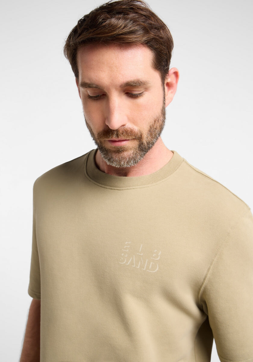 Daan T-Sweat regular fit von Elbsand in Desert Brown