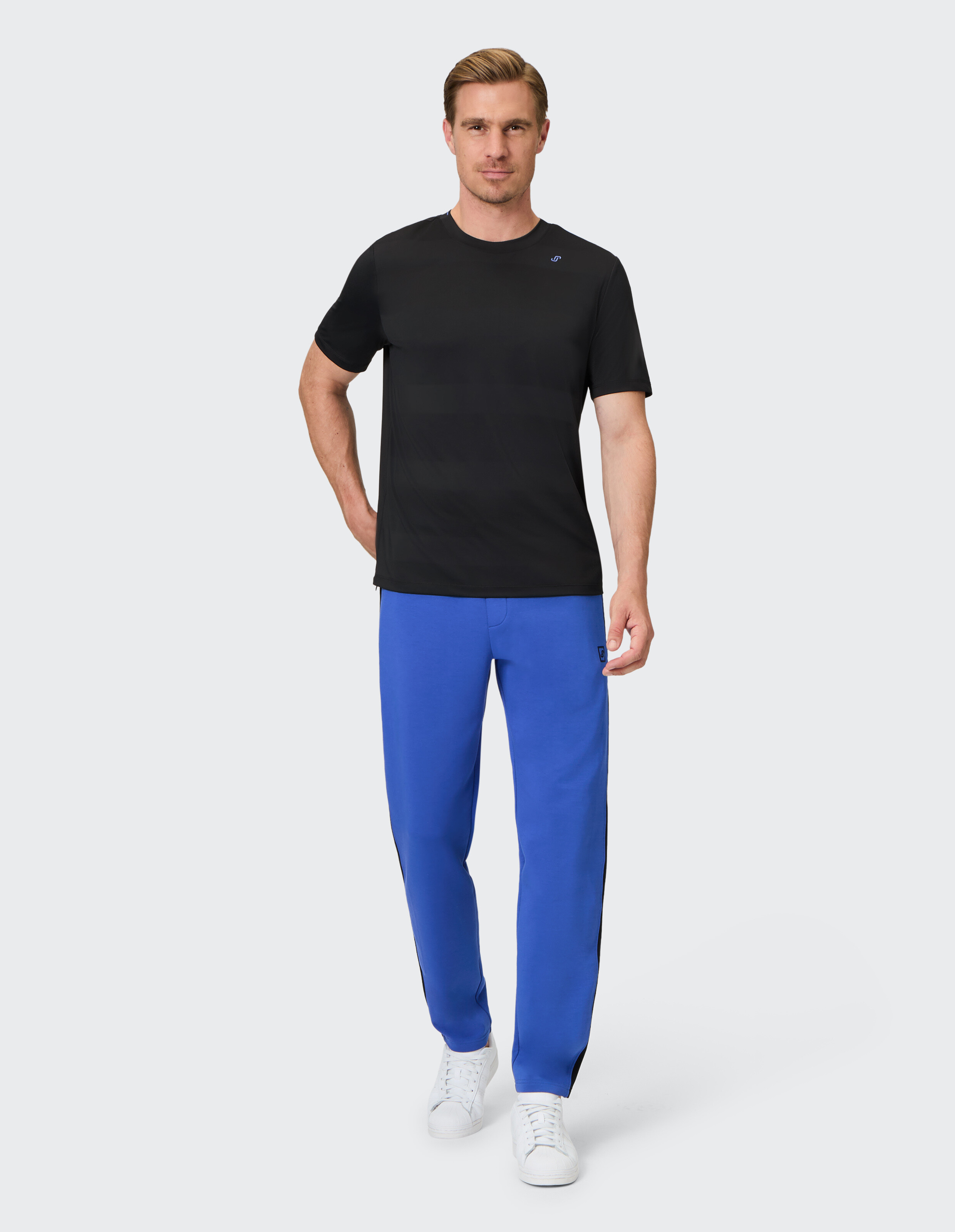 T-SHIRT JACQUARD G-Style von JOY sportswear in anthracite stripes