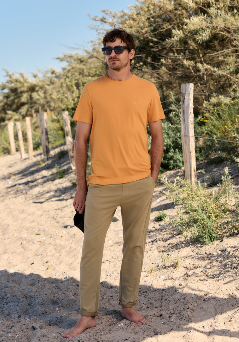 Pave T-Shirt loose fit von Elbsand in Cadmium Orange