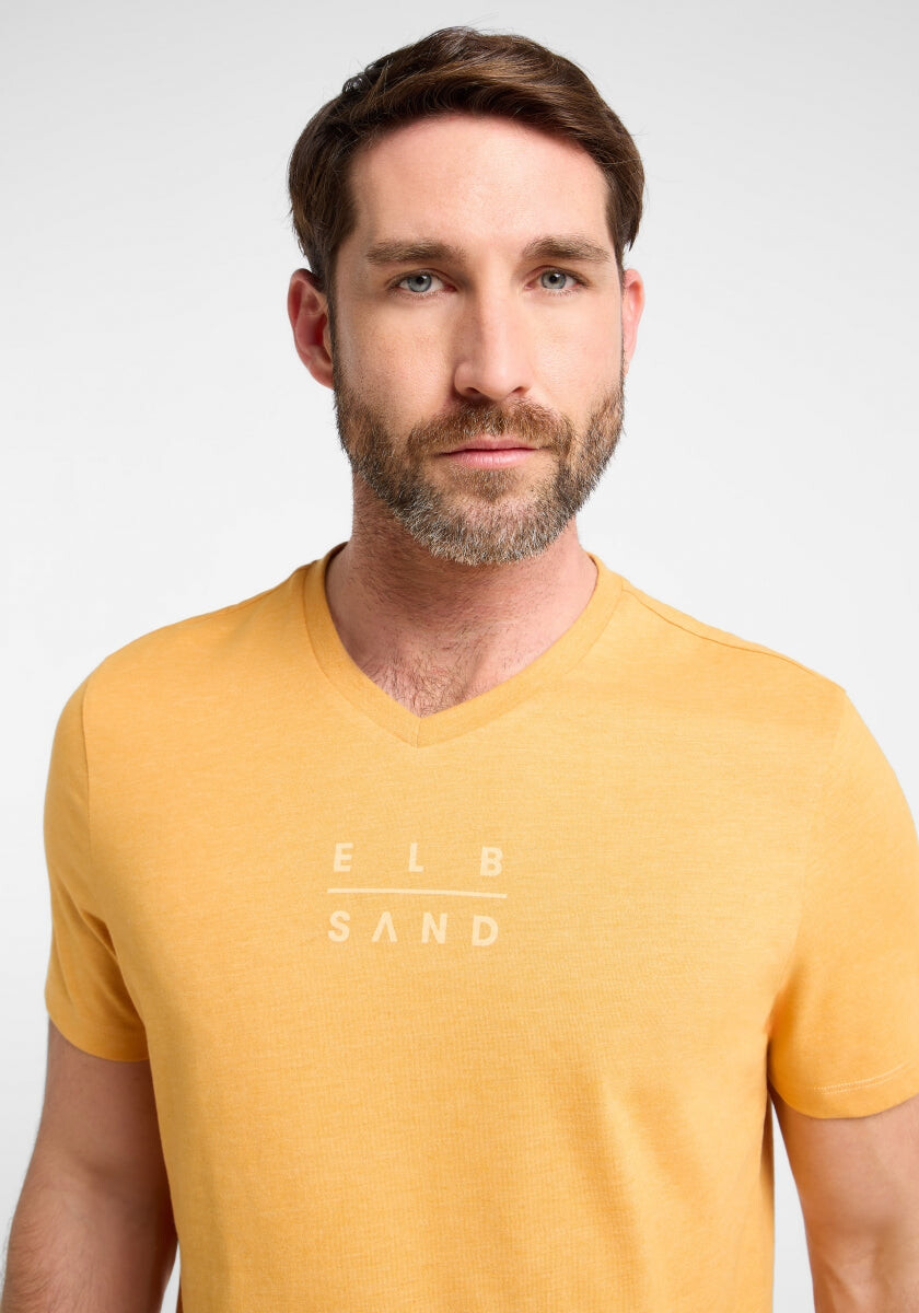 Ibbe T-Shirt regular fit von Elbsand in Cadmium Orange Melange