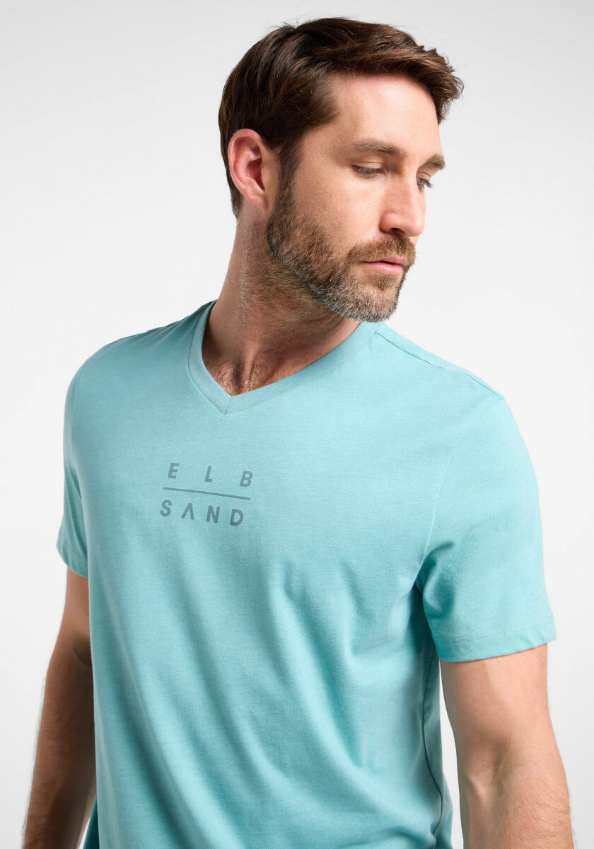 Ibbe T-Shirt regular fit von Elbsand in Ocean Wave Melange