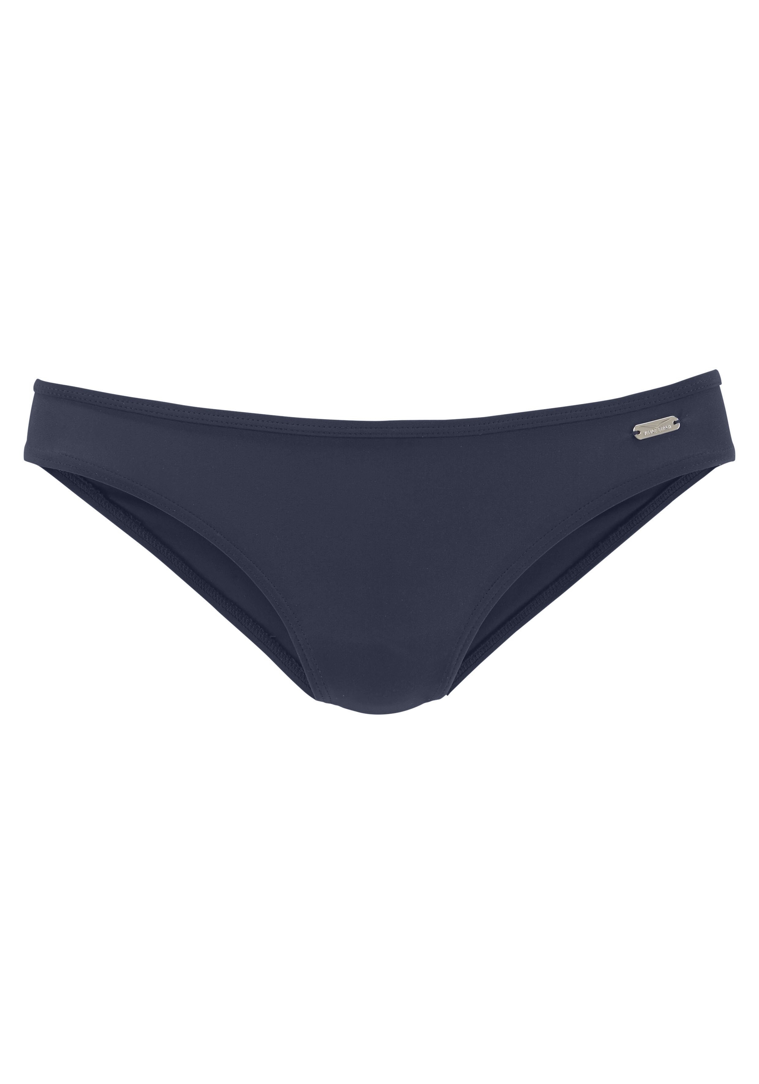 Marineblaue Bikinihose mit elegantem Design, perfekt für den Strand.