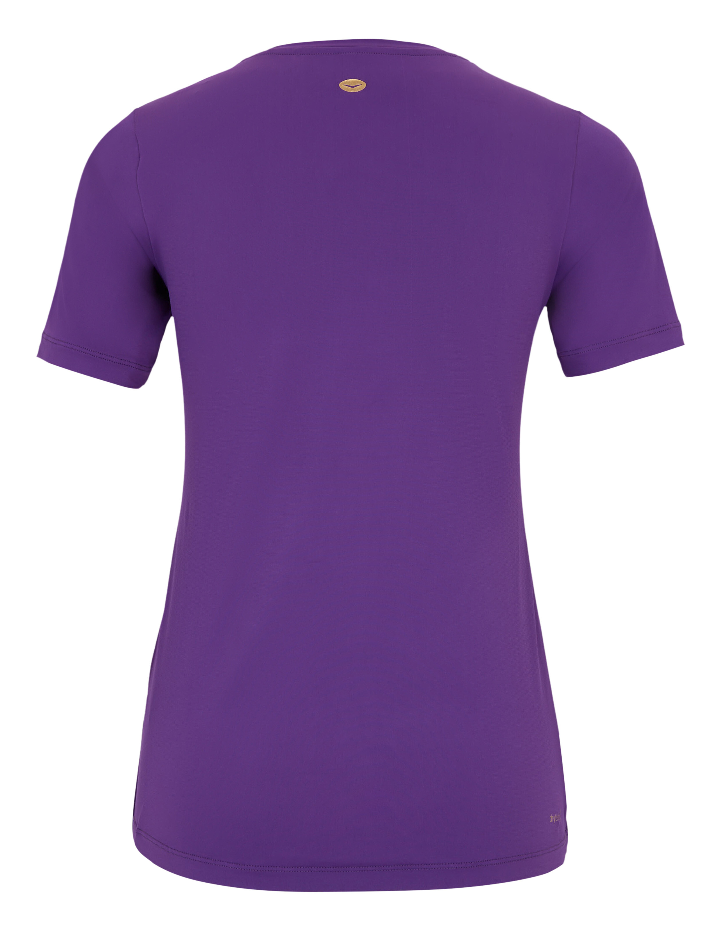 Rückansicht des lilafarbenen Venice Beach Kurzarmshirt Sia, ein bequemes, lässiges Kurzarmshirt.