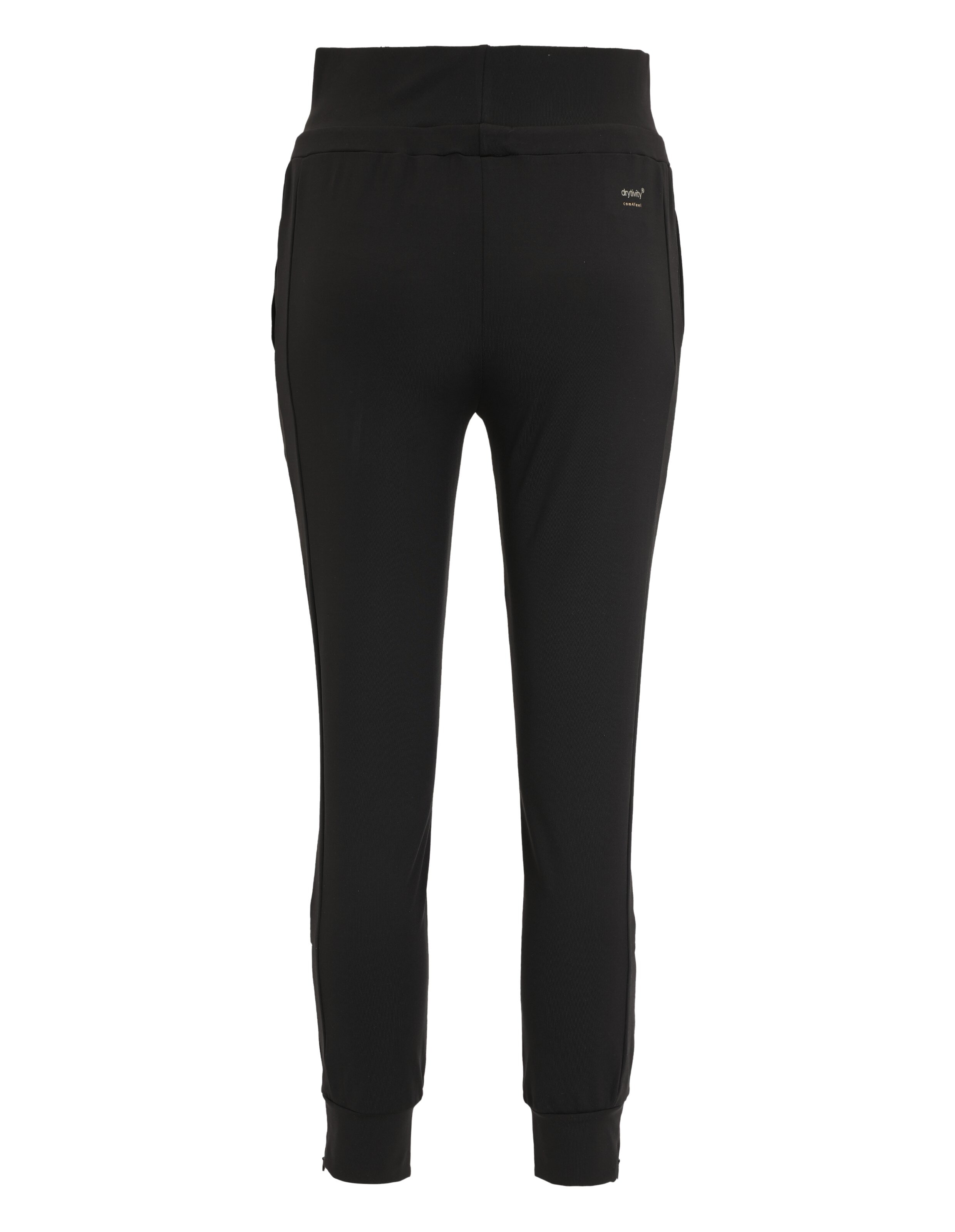 Schwarze, lässige Jogginghose mit bequemer Passform und elastischem Bund.
