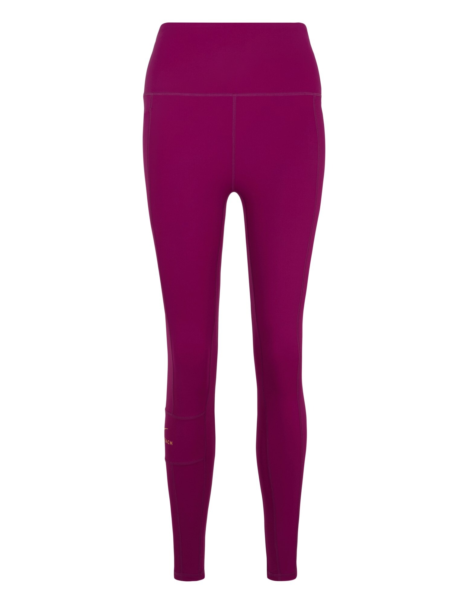 Taillierte lilafarbene Leggings mit hohem Bund, ideal für Freizeitkleidung und Workouts.