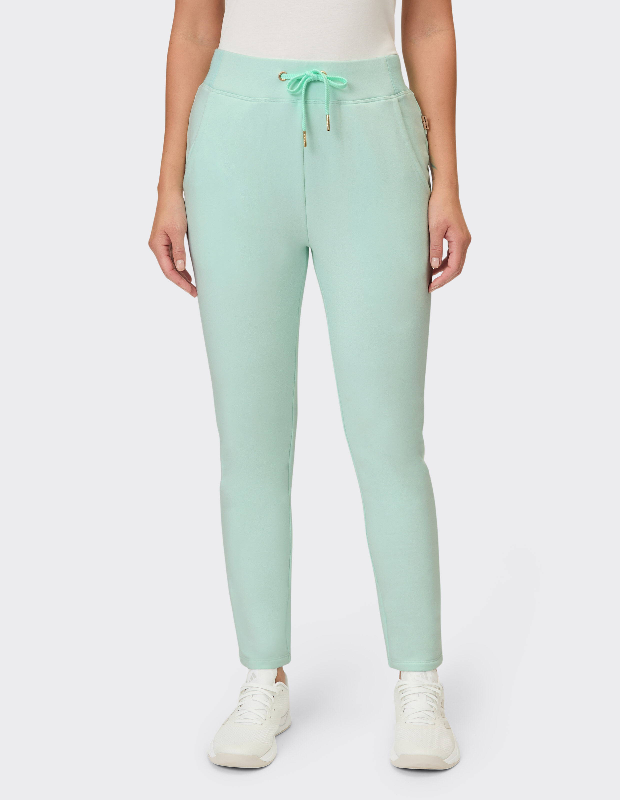 Mintgrüne Jogginghose „Sherly“ von Venice Beach mit Kordelzug in der Taille für lässige Lounge-Kleidung.