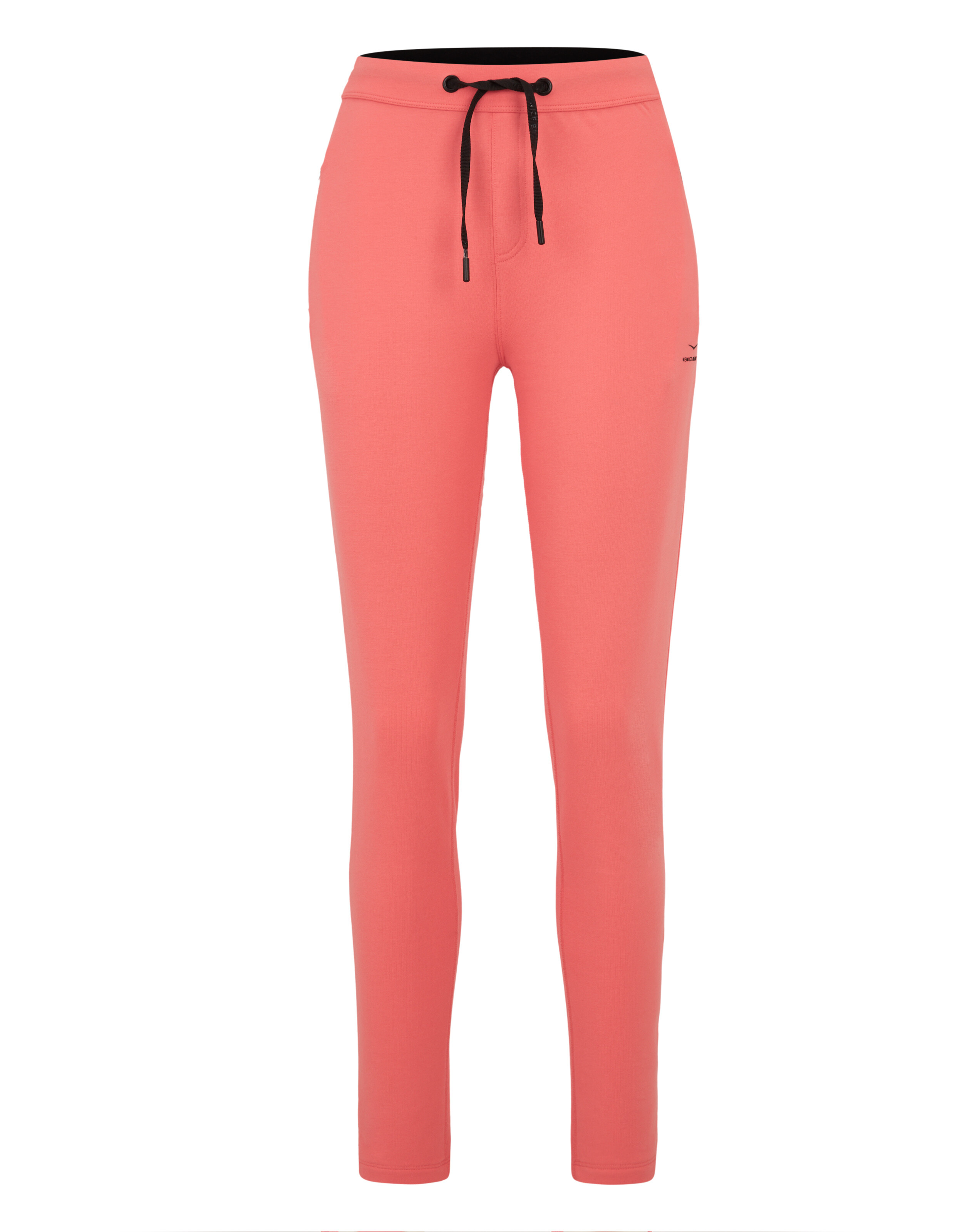 Korallenrosa ELBSAND Lounge-Hose mit Kordelzug in der Taille für lässigen Komfort.