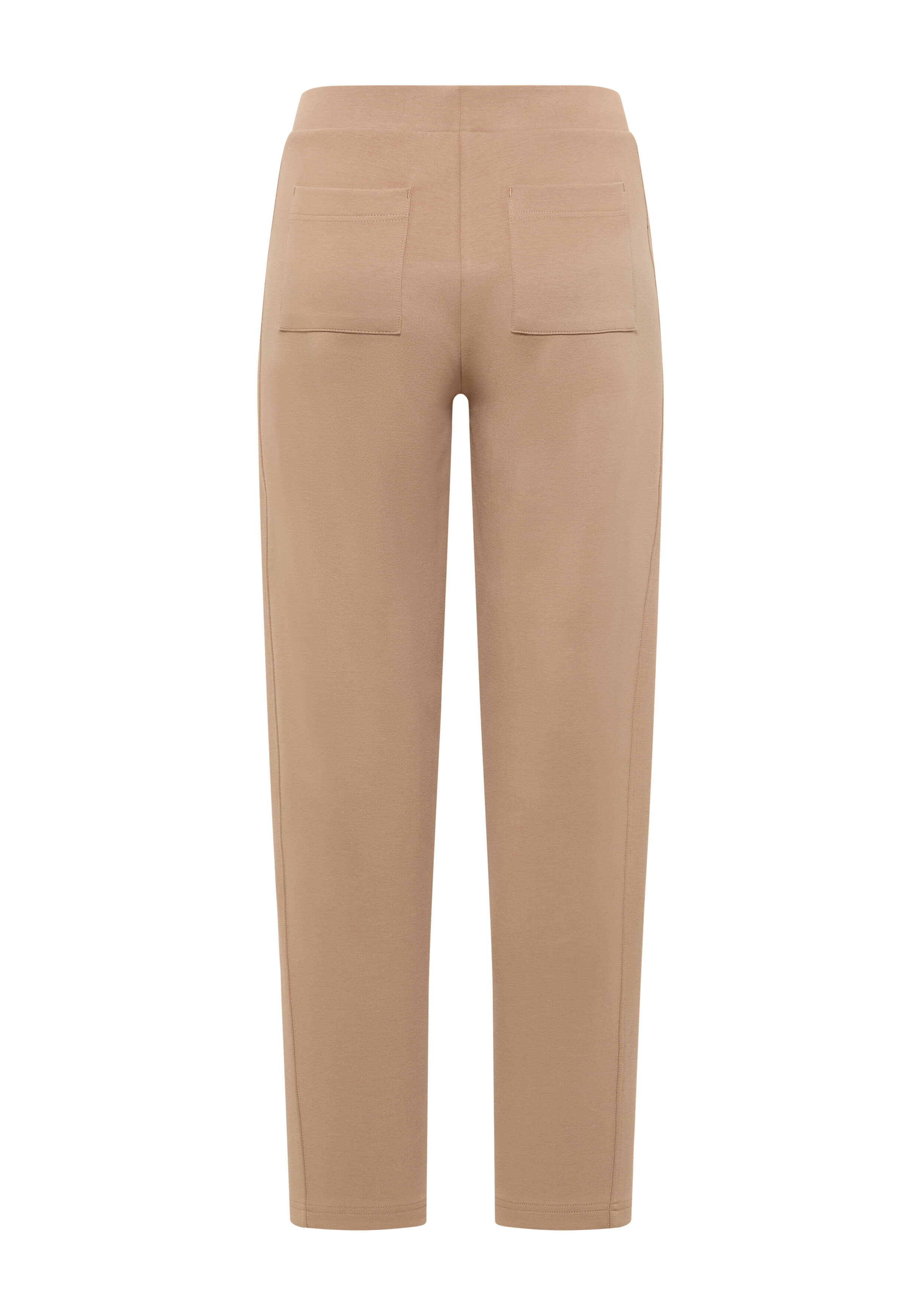 Beige Freizeithose mit Gesäßtaschen, perfekt zum bequemen Faulenzen.
