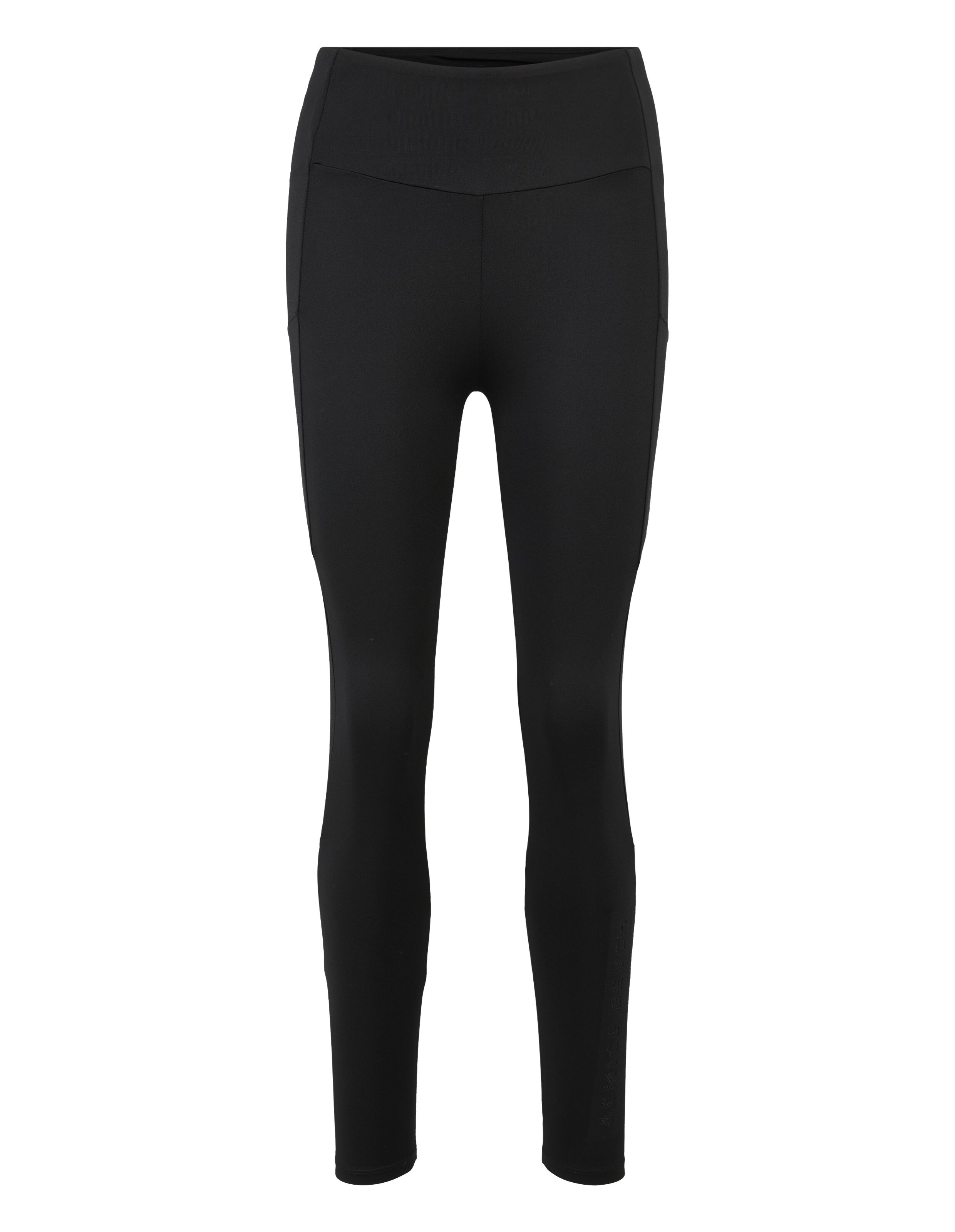 Schwarze Leggings mit hohem Bund für Freizeitkleidung und schlanker, bequemer Passform.