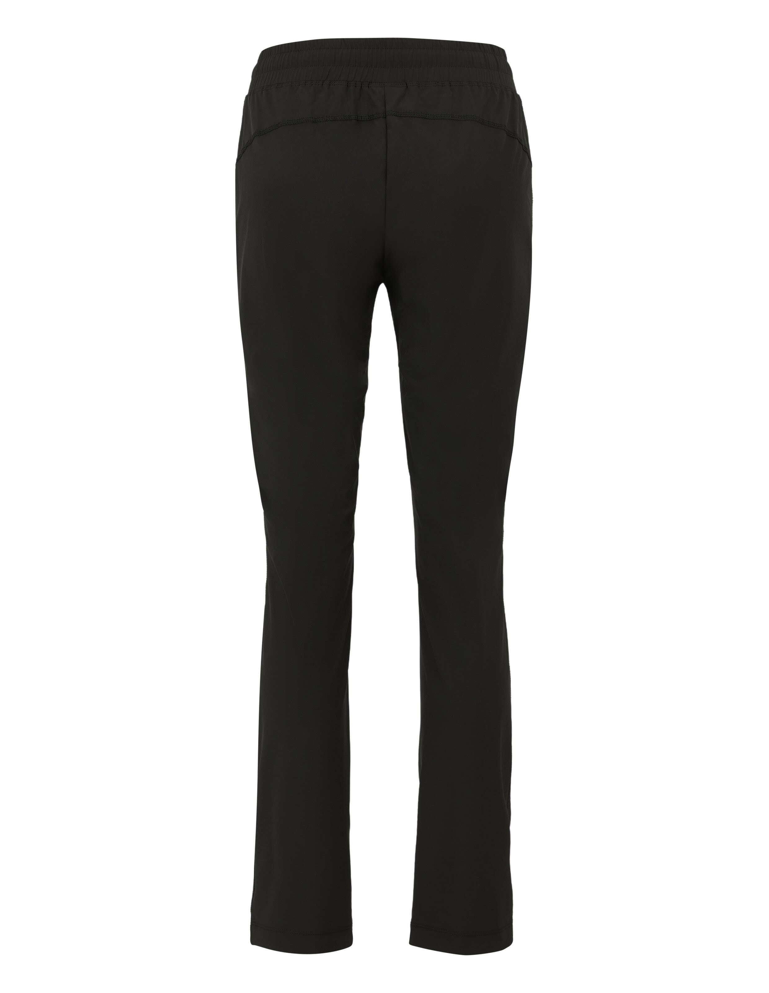 Rückansicht der schwarzen Jogginghose „Venice Beach Felicity“ mit elastischem Bund.