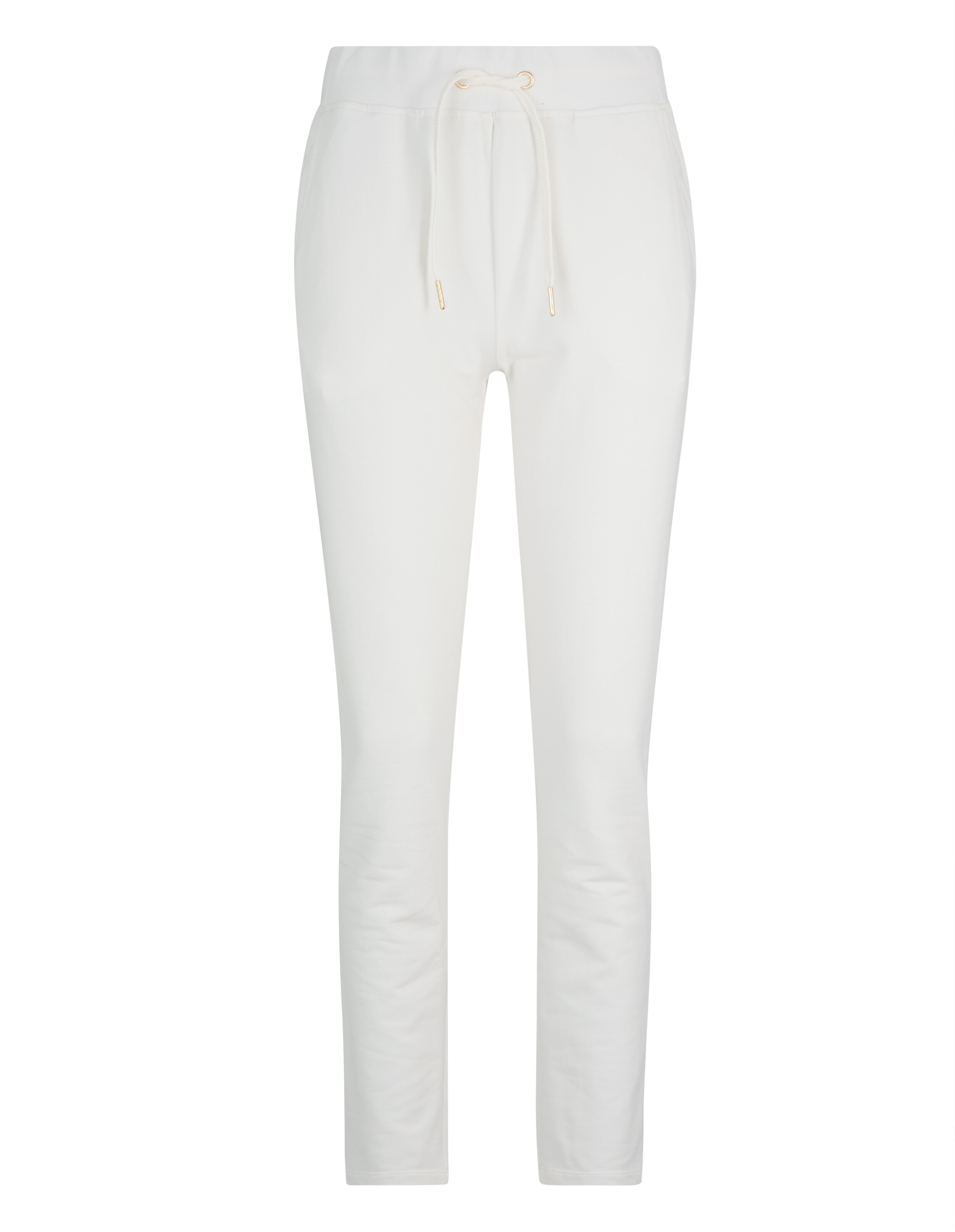 Weiße Jogginghose „Venice Beach Sherly“ mit Kordelzug in der Taille für gemütliche Freizeitkleidung.