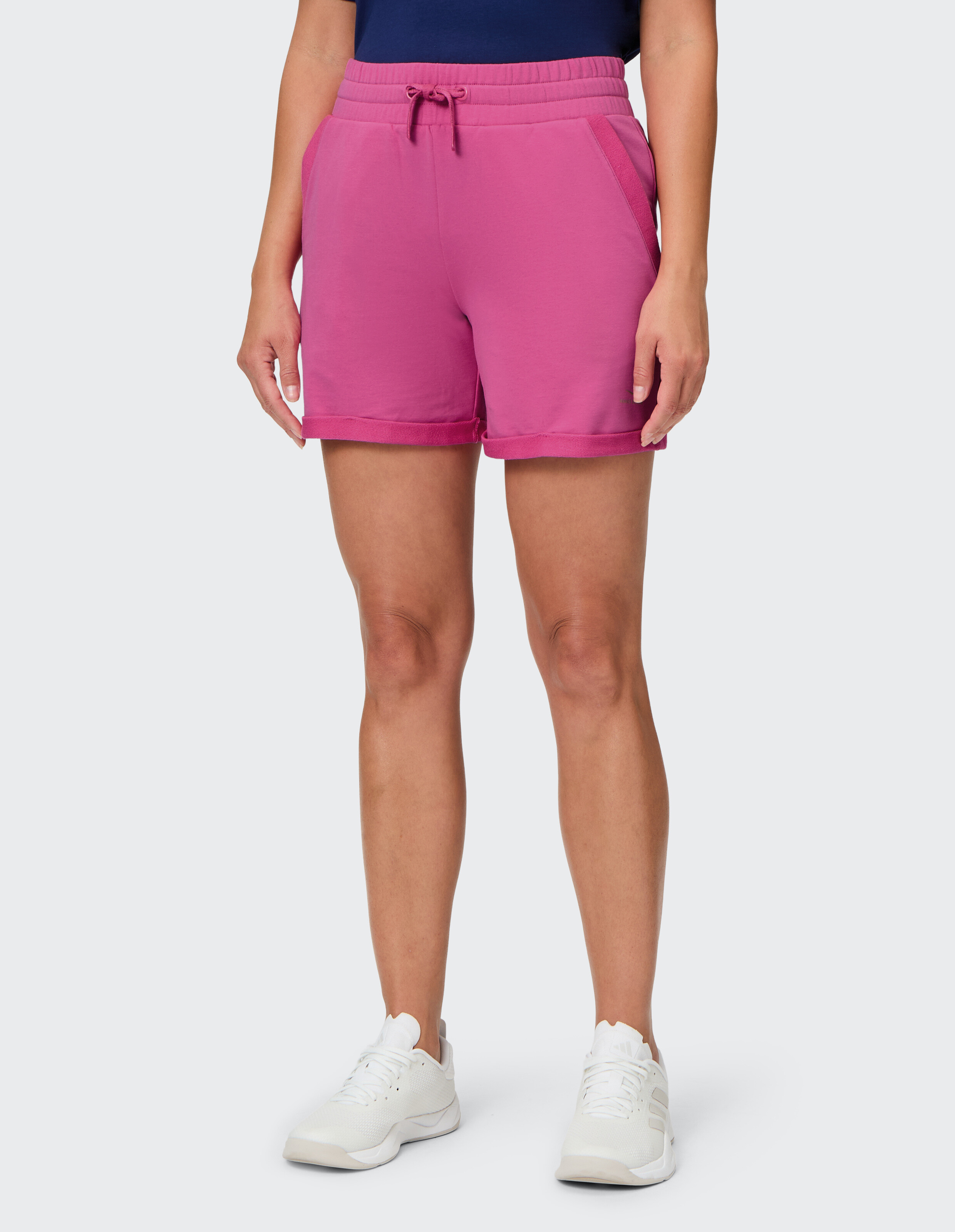 Venice Beach Olivia Shorts in Rosa mit Kordelzug in der Taille für Freizeitkleidung.
