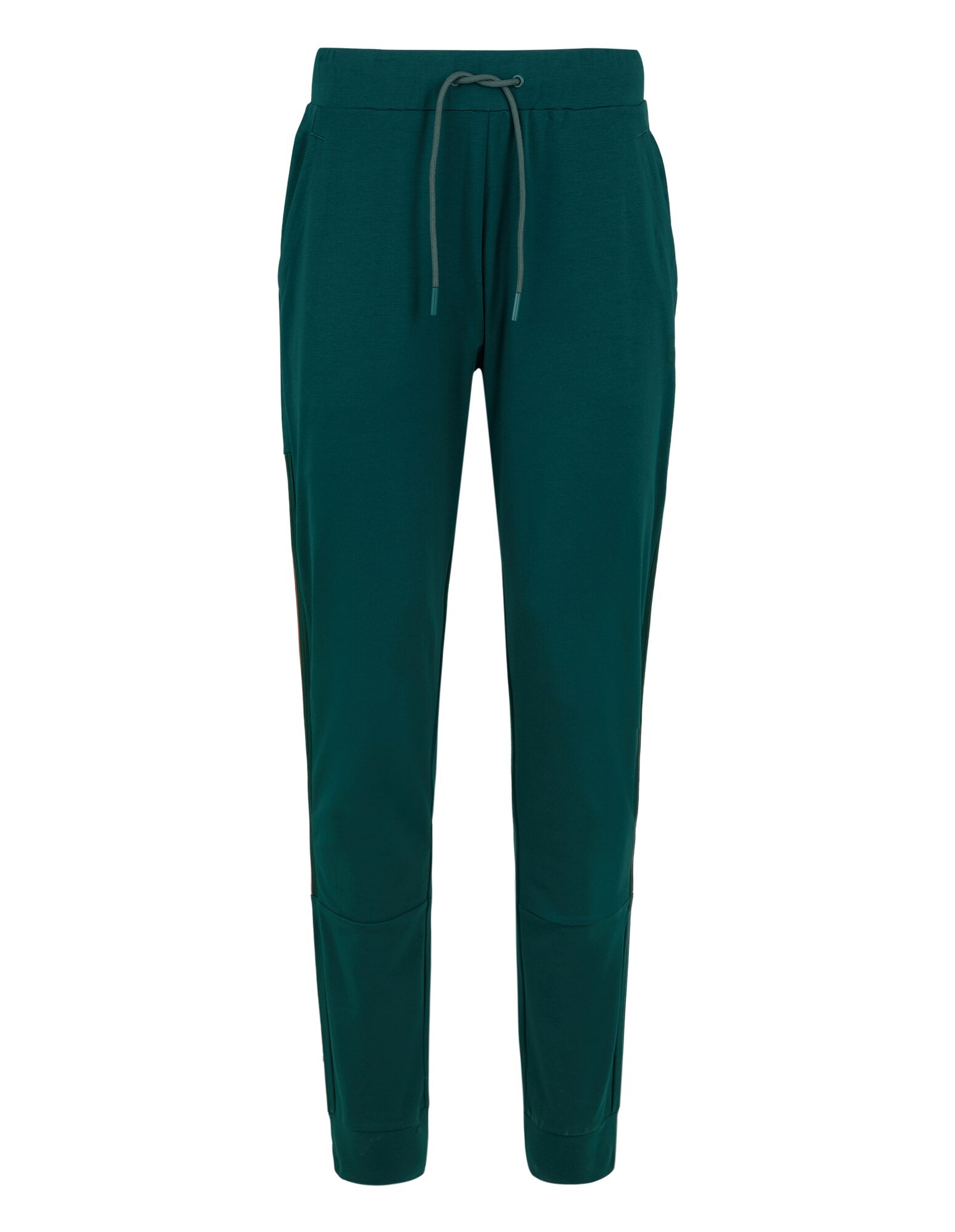 Bequeme blaugrüne Jogginghose mit Kordelzug in der Taille und Seitentaschen für Freizeitkleidung.