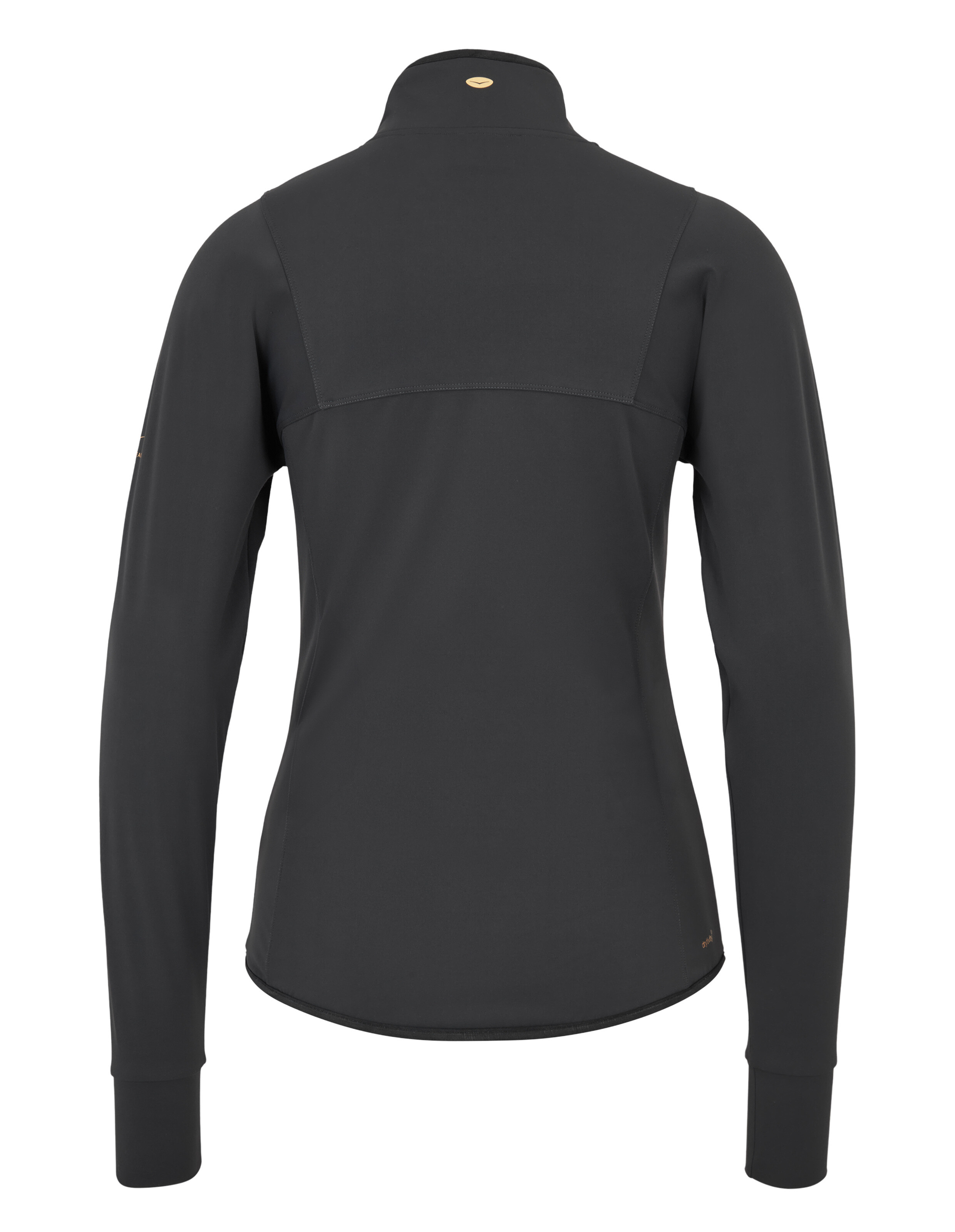 Rückansicht der schwarzen Venice Beach Beven Funktionsjacke für Freizeitkleidung.