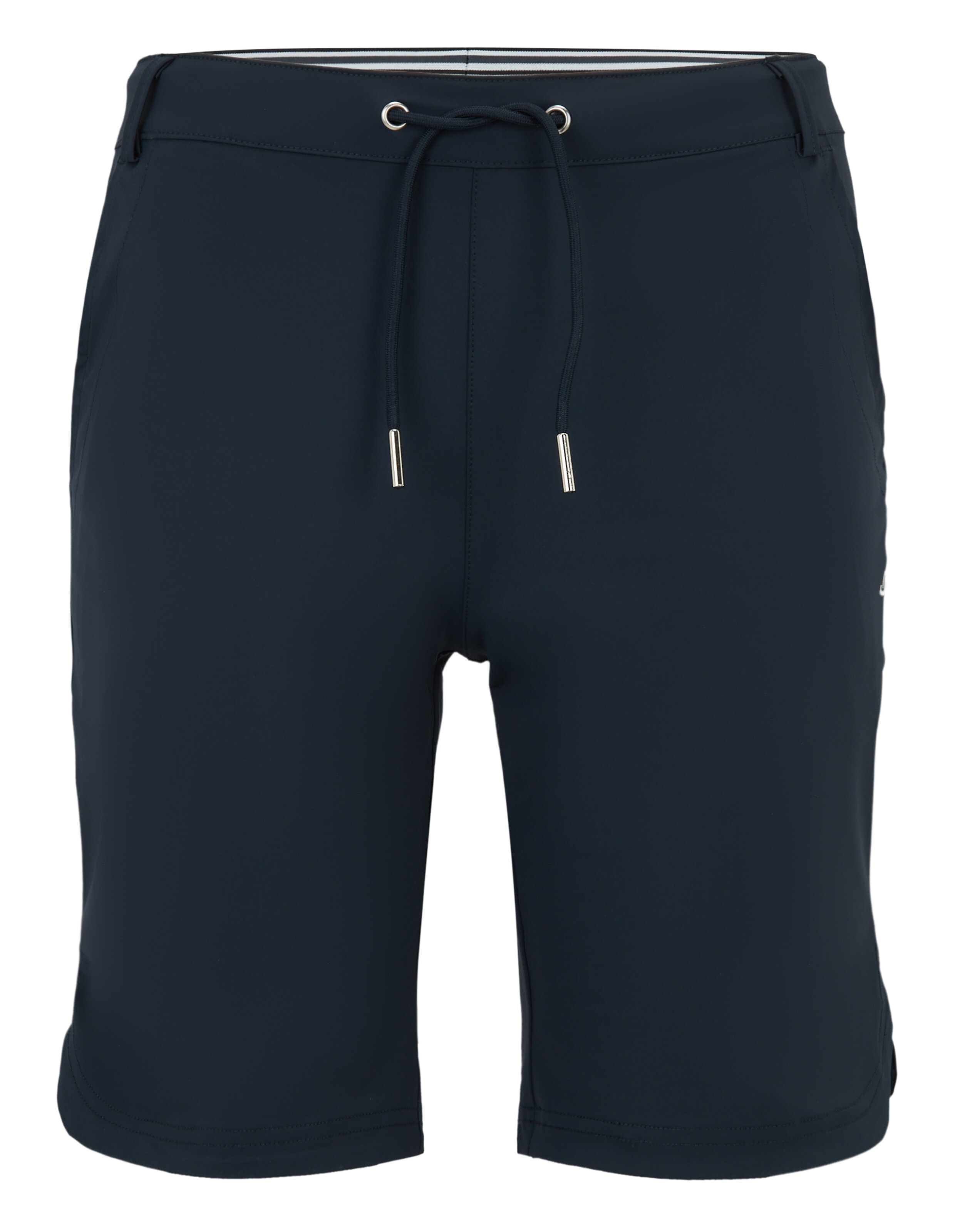 Marineblaue, lässige Shorts mit Kordelzug in der Taille, perfekt zum Entspannen oder auf Reisen.