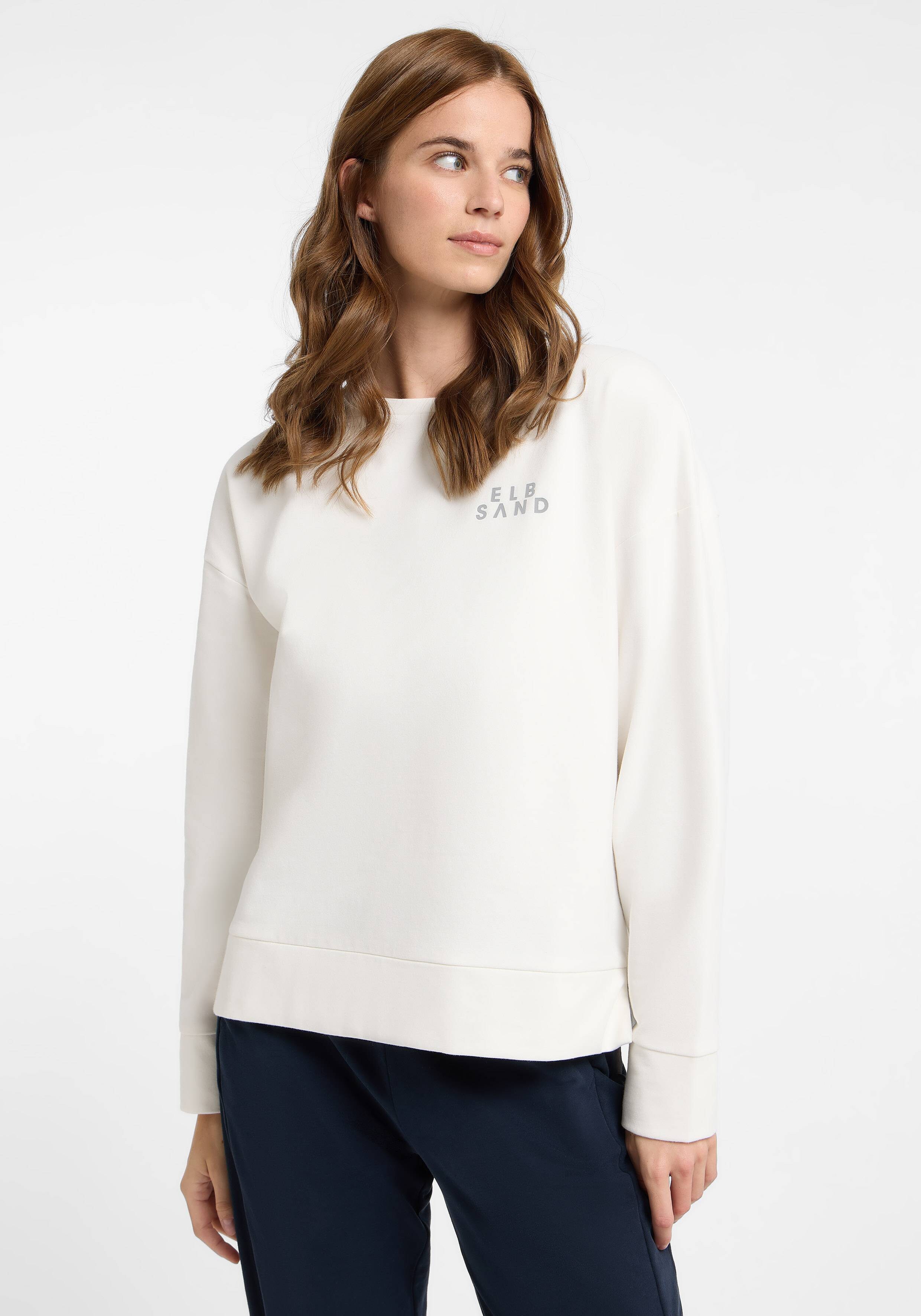 ELBSAND Tilla Sweatshirt Cloud White_coldwater