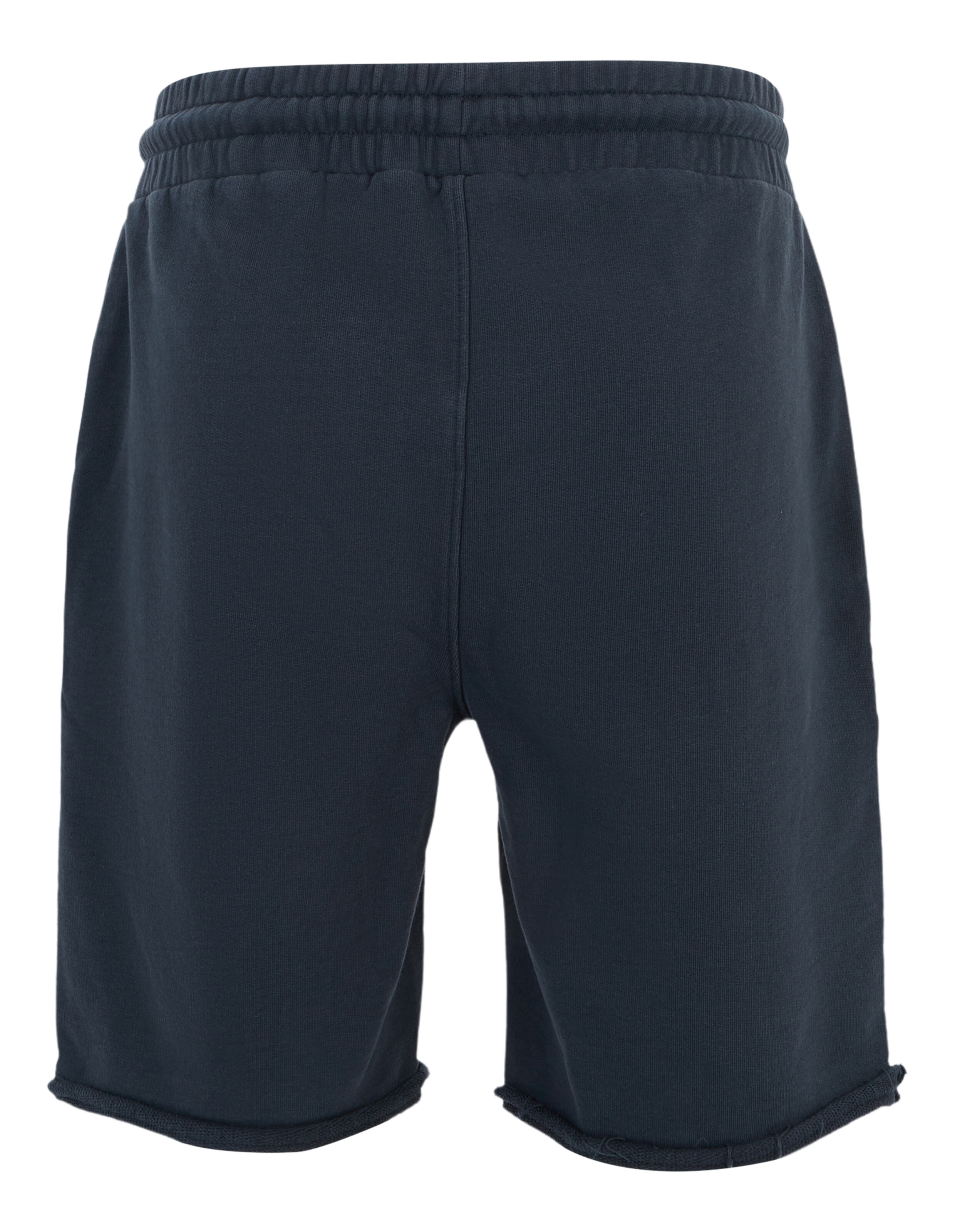 Marineblaue Freizeitshorts mit entspannter Passform und Rollsäumen.