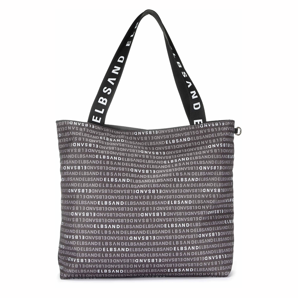 Stylische ELBSAND-Tragetasche mit Logo-Print, perfekt für Freizeitausflüge.