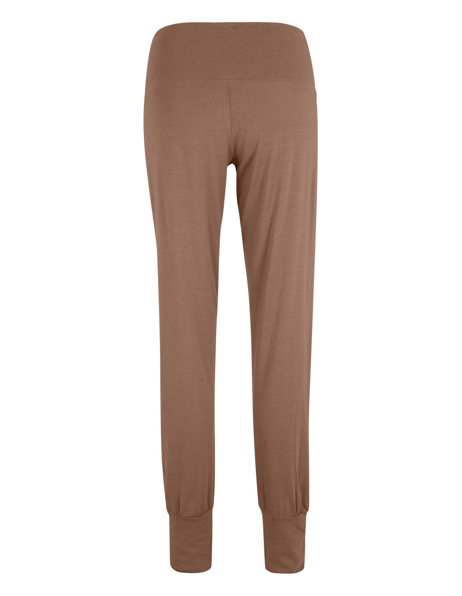 Braune Freizeithose mit bequemer Passform und elastischen Bündchen, perfekt zum Entspannen.