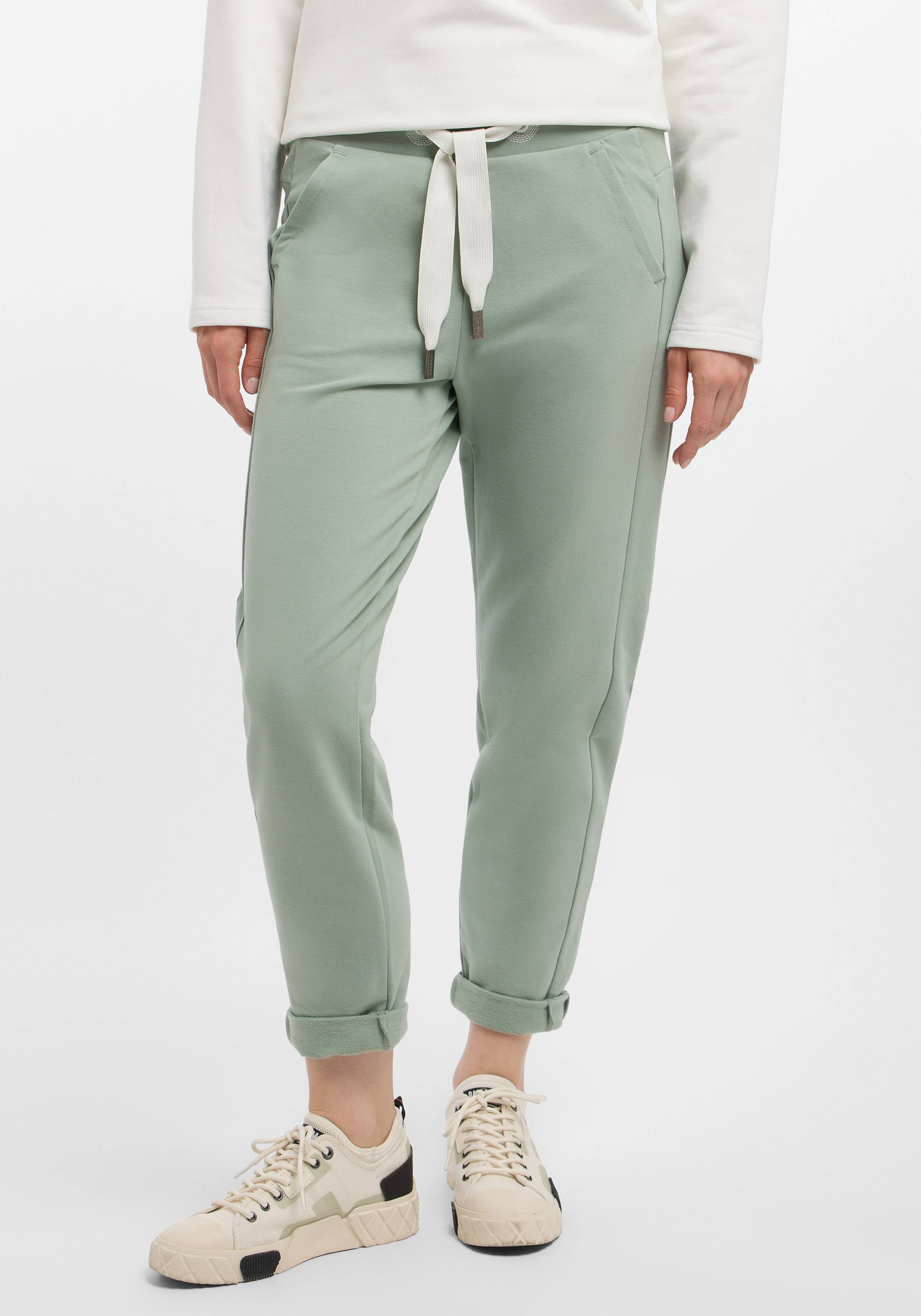 ELBSAND Brinja 7/8 Sweatpants Silt Green