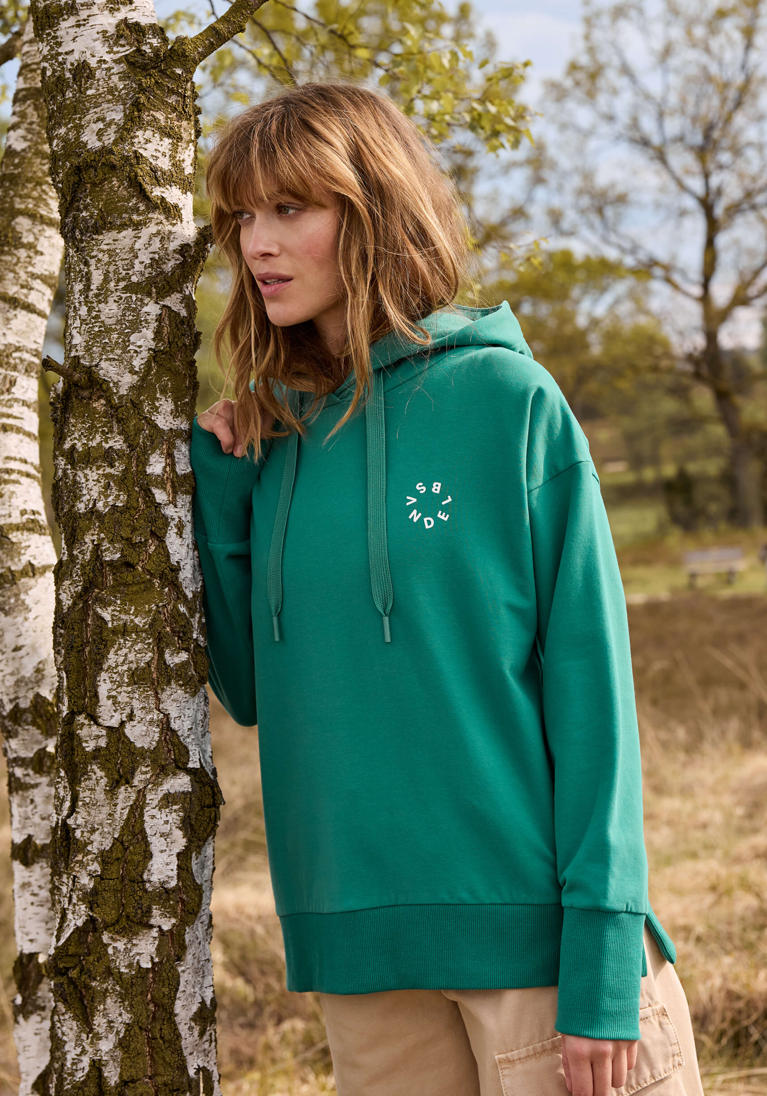 ELBSAND Leah Hoodie Malachite